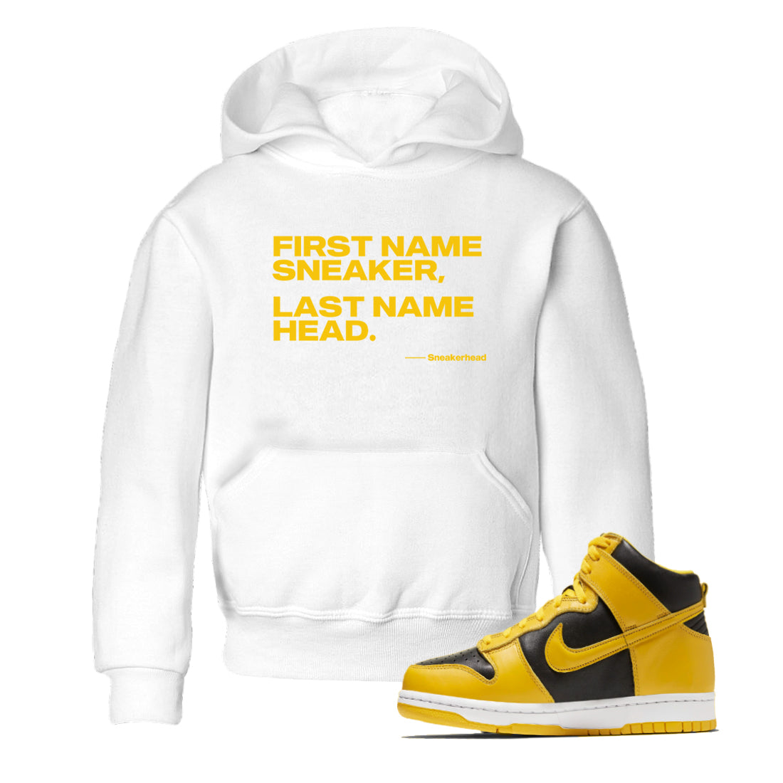 My Name Is snkmatch snkmatch Tees Kids - Dunk High Pollen
