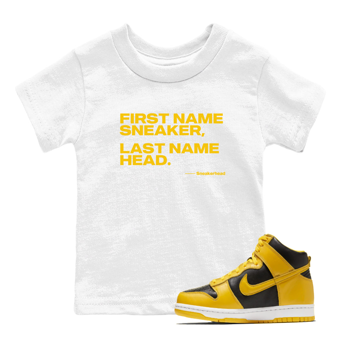 My Name Is snkmatch snkmatch Tees Kids - Dunk High Pollen