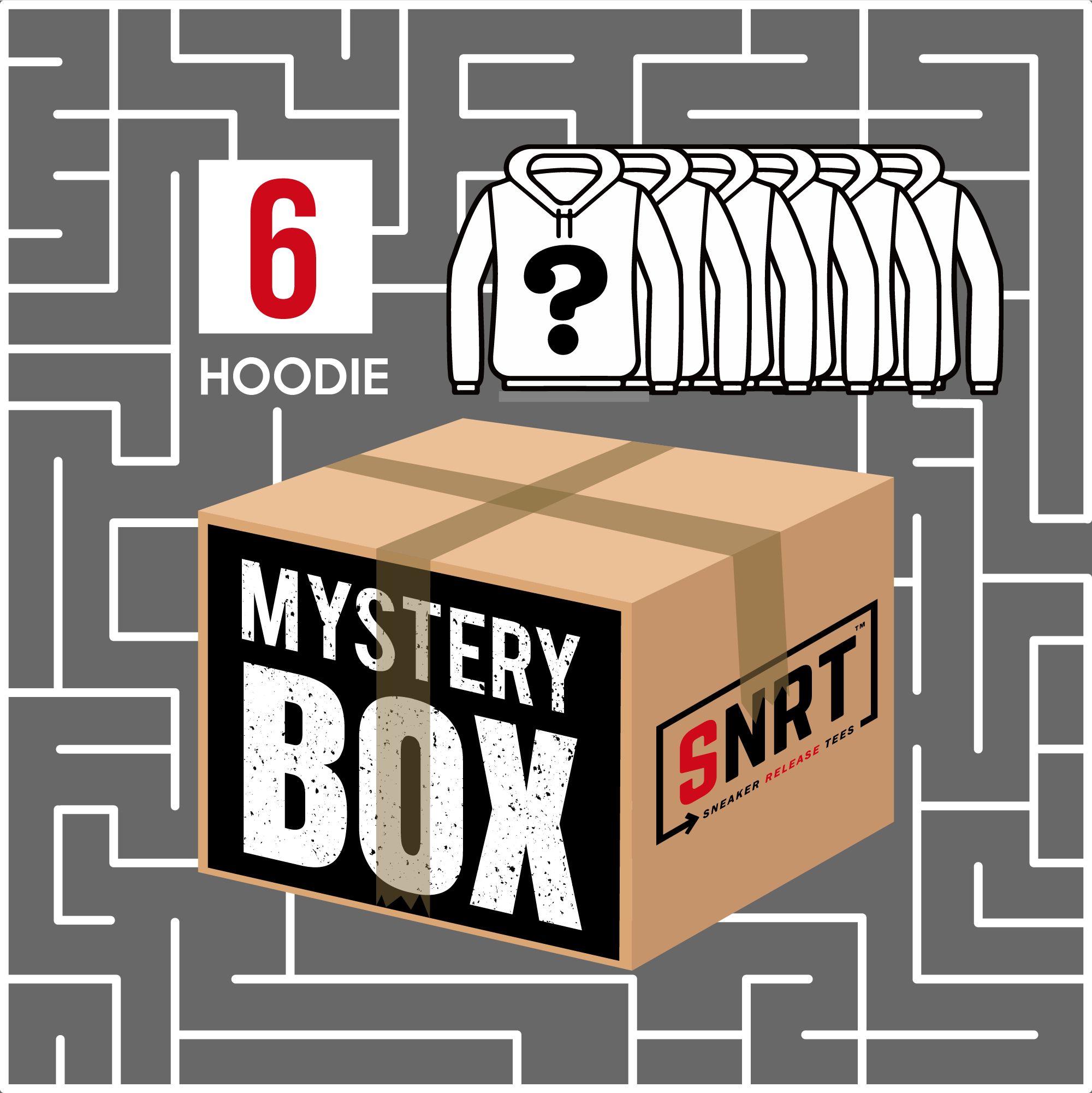 6 Hoodies | Mystery Box 80% OFF