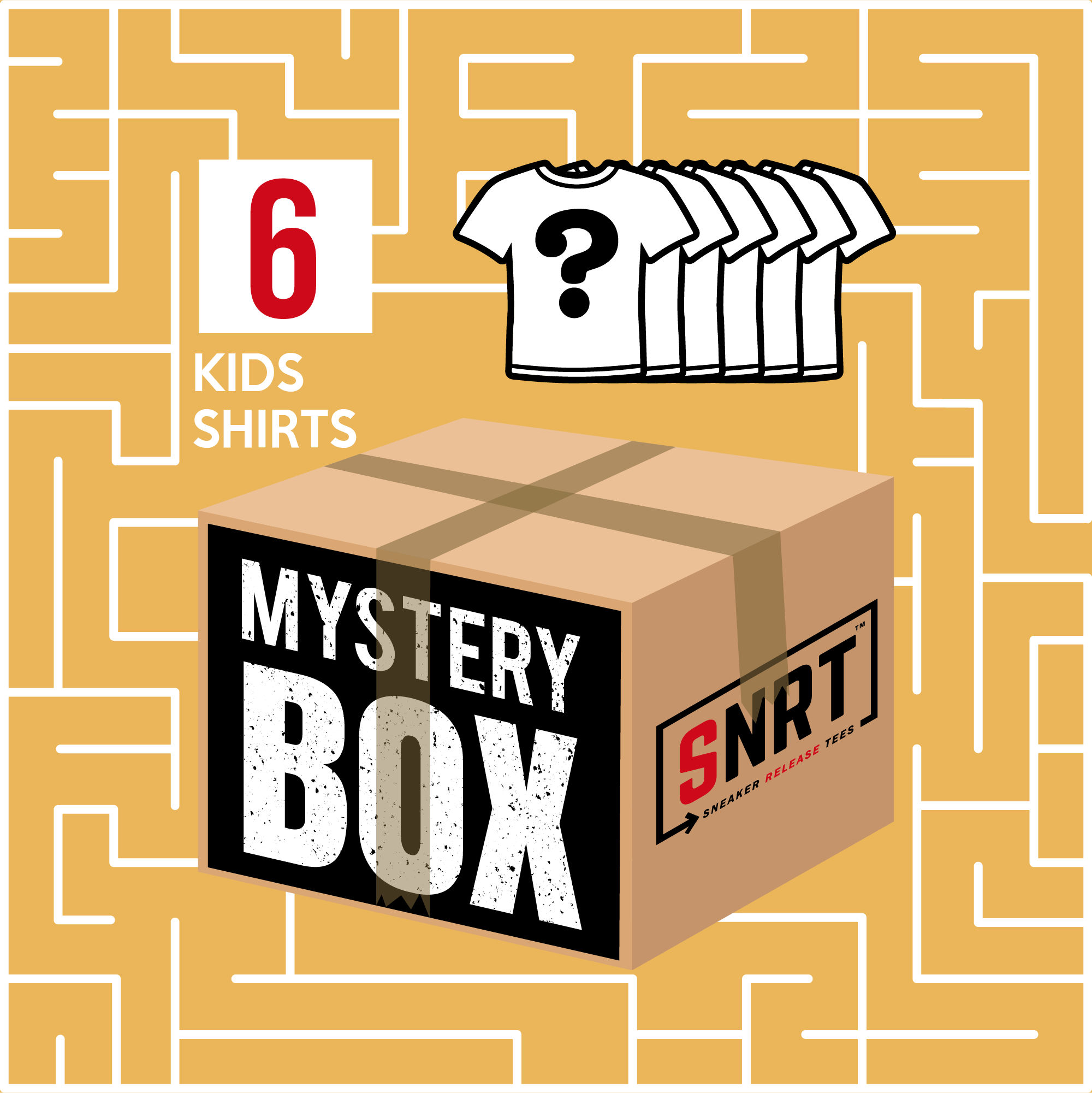 6 Kids T-shirts | Mystery Box 80% OFF