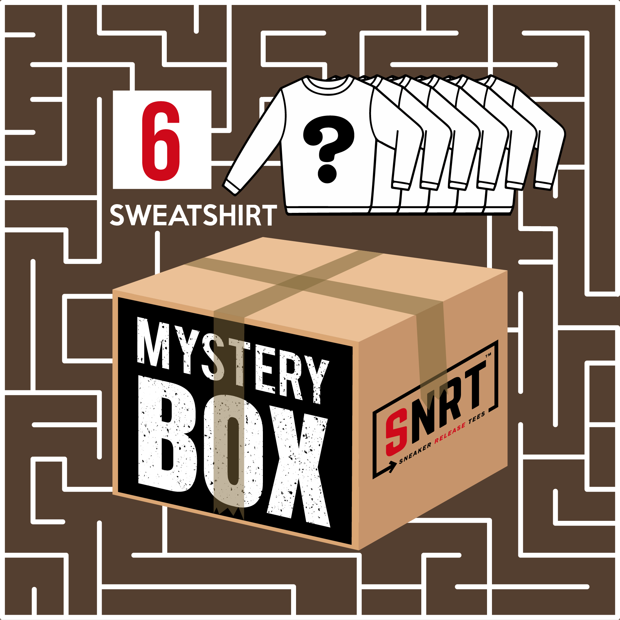 6 Sweatshirts | Mystery Box 80% OFF