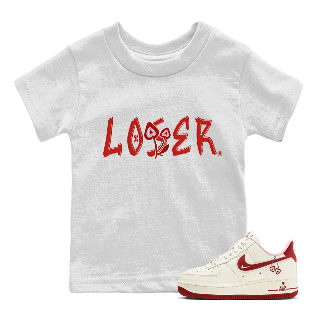 Loser Lover Kids Tops - Air Force 1 Valentines Day