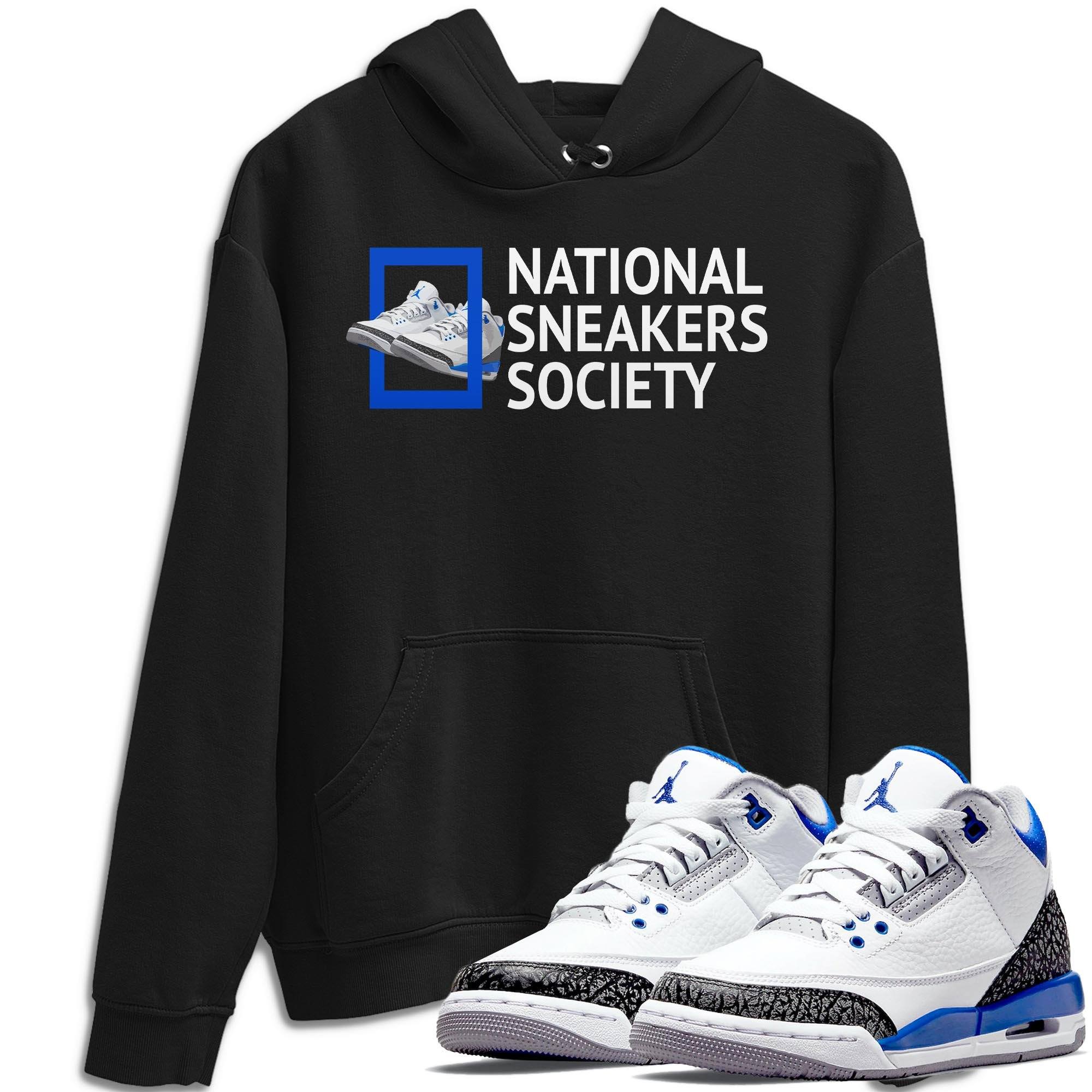 National snkmatchs Unisex Tops - Air Jordan 3 Racer Blue