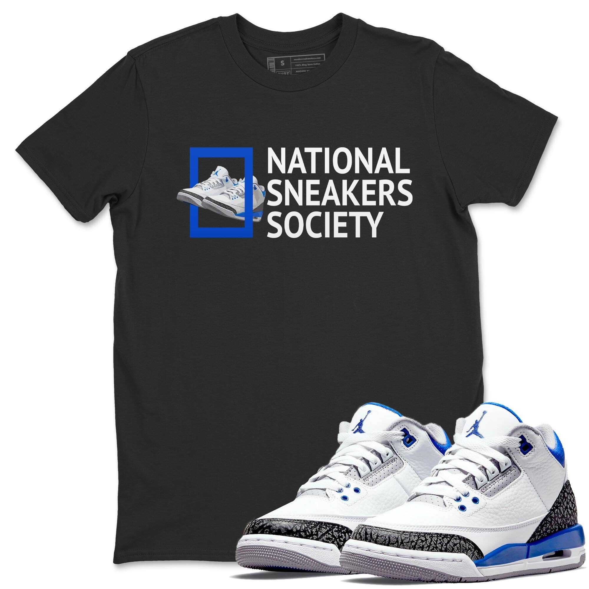 National snkmatchs Unisex Tops - Air Jordan 3 Racer Blue