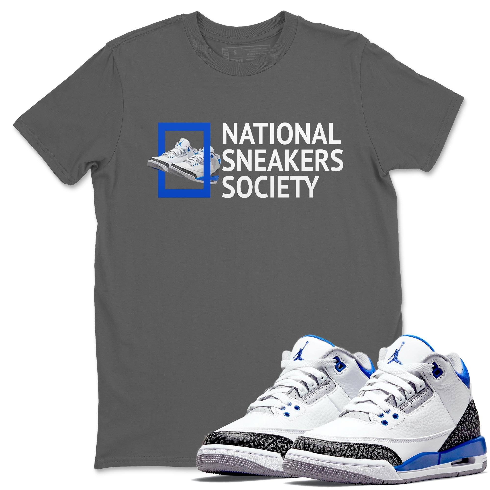 National snkmatchs Unisex Tops - Air Jordan 3 Racer Blue
