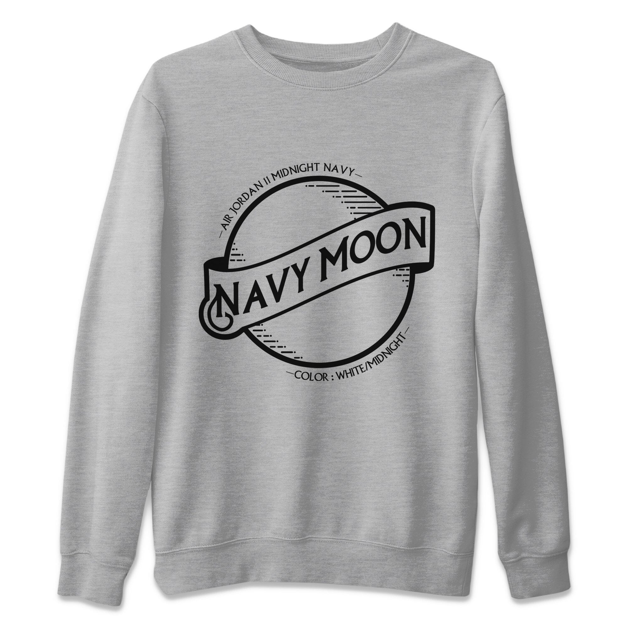 Navy Moon Unisex Tops - Air Jordan 11 Midnight Navy