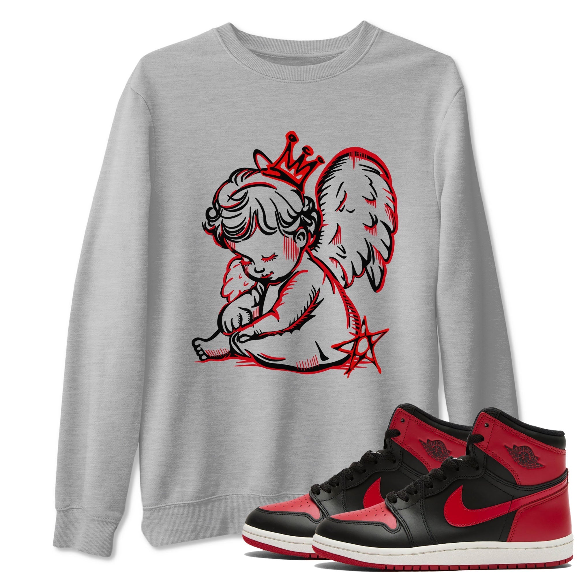 Neon Angel snkmatch Tees - Air Jordan 1 '85 Bred