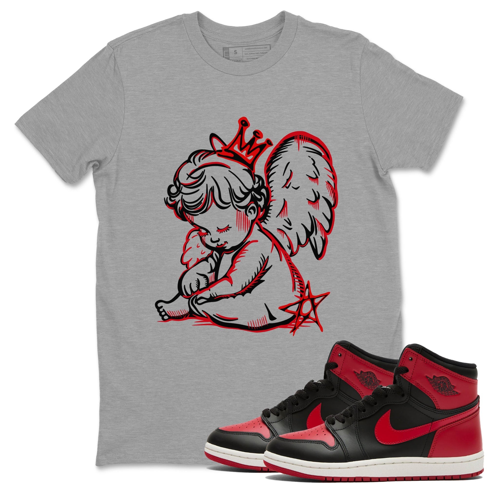 Neon Angel snkmatch Tees - Air Jordan 1 '85 Bred
