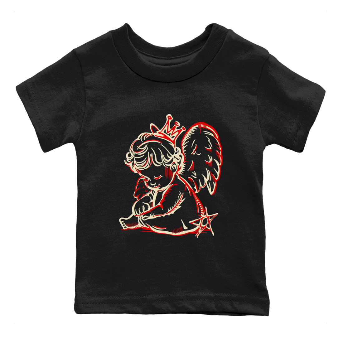 Neon Angel snkmatch Tees Kids - Air Jordan 1 Black Toe Reimagined