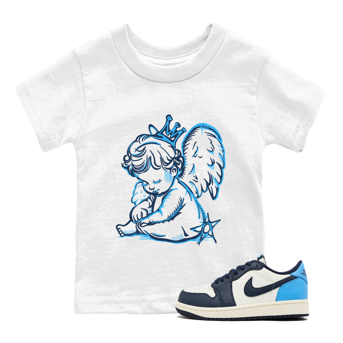 Neon Angel snkmatch Tees Kids - Air Jordan 1 Obsidian