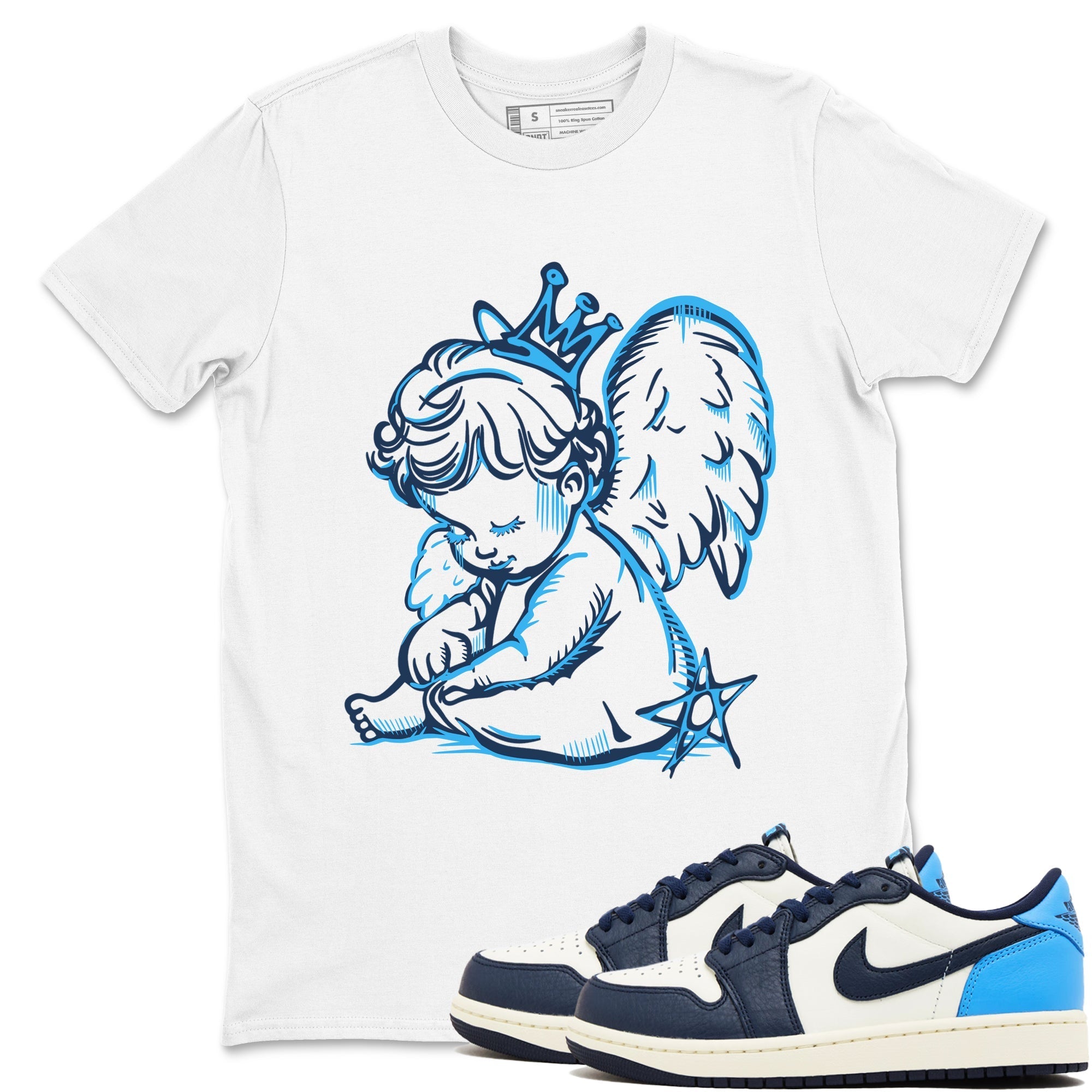 Neon Angel snkmatch Tees - Air Jordan 1 Obsidian