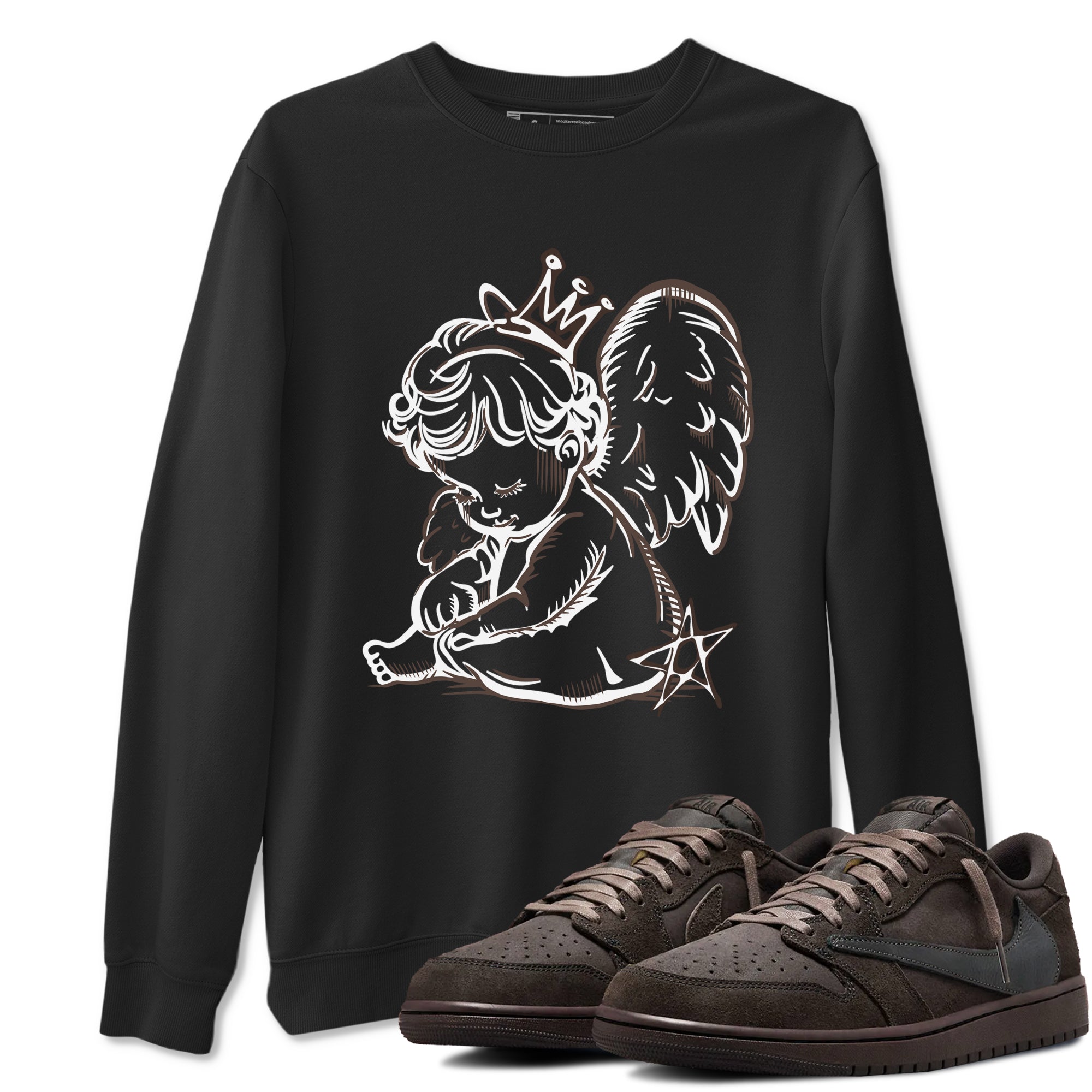 Neon Angel snkmatch Tees - Air Jordan 1 Travis Scott Velvet Brown