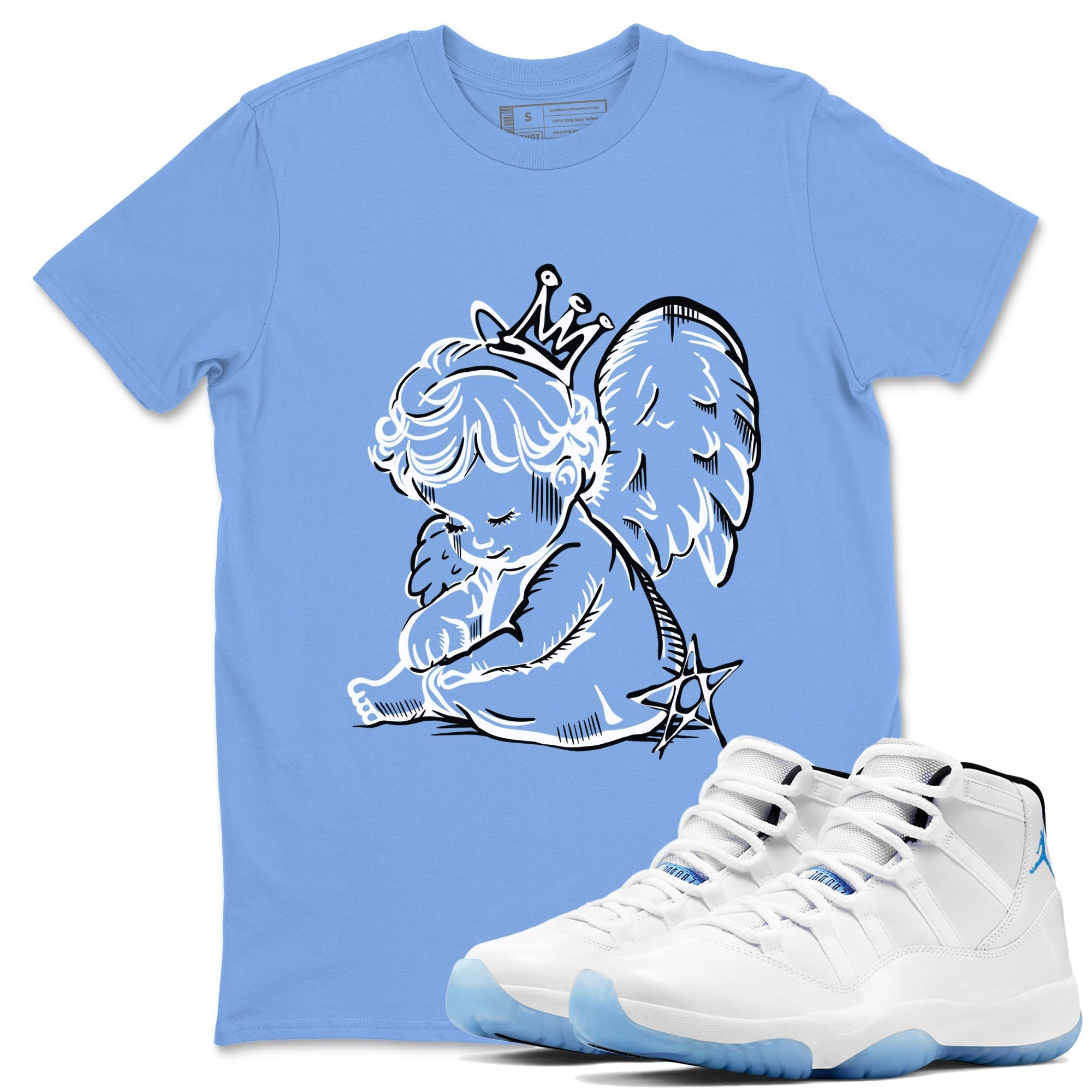 Neon Angel snkmatch Tees - Air Jordan 11 Legend Blue