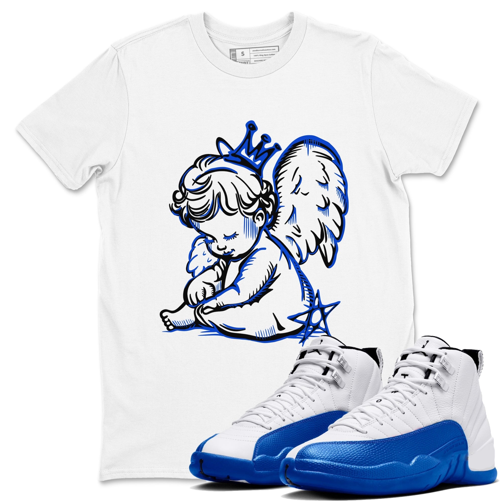 Neon Angel snkmatch Tees - Air Jordan 12 Blueberry