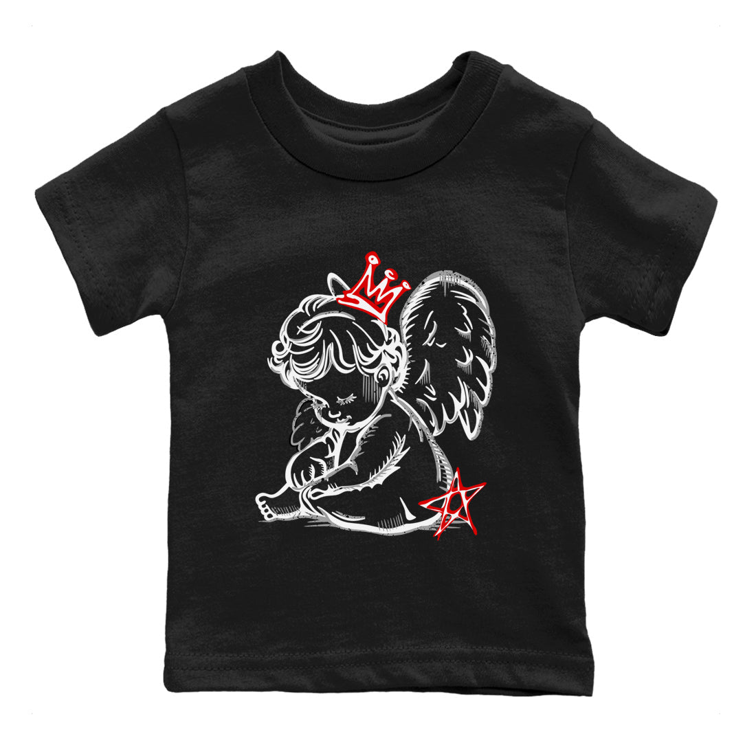 Neon Angel snkmatch Tees Kids - Air Jordan 4 White Cement