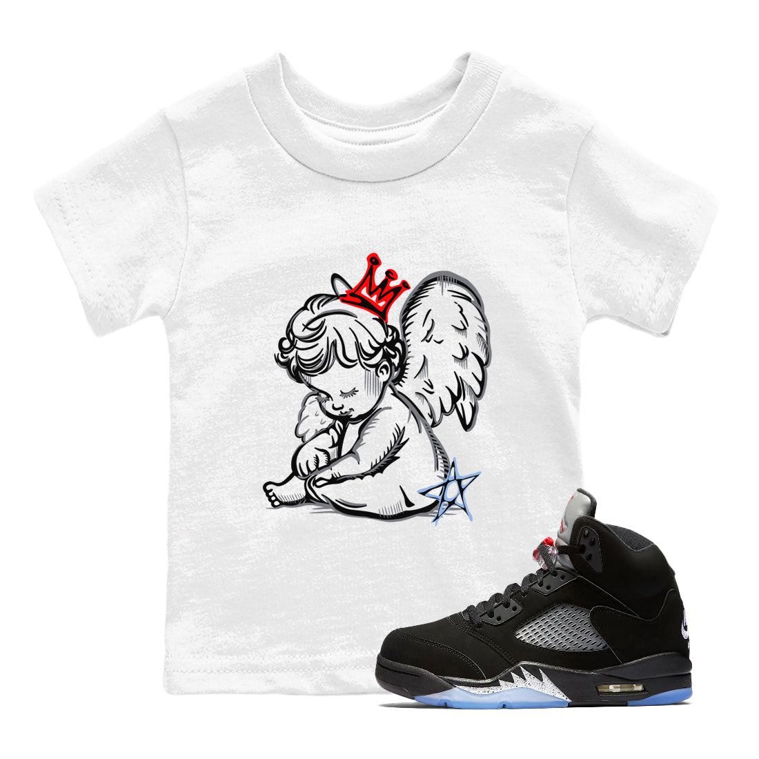 Neon Angel snkmatch Tees Kids - Air Jordan 5 Reimagined