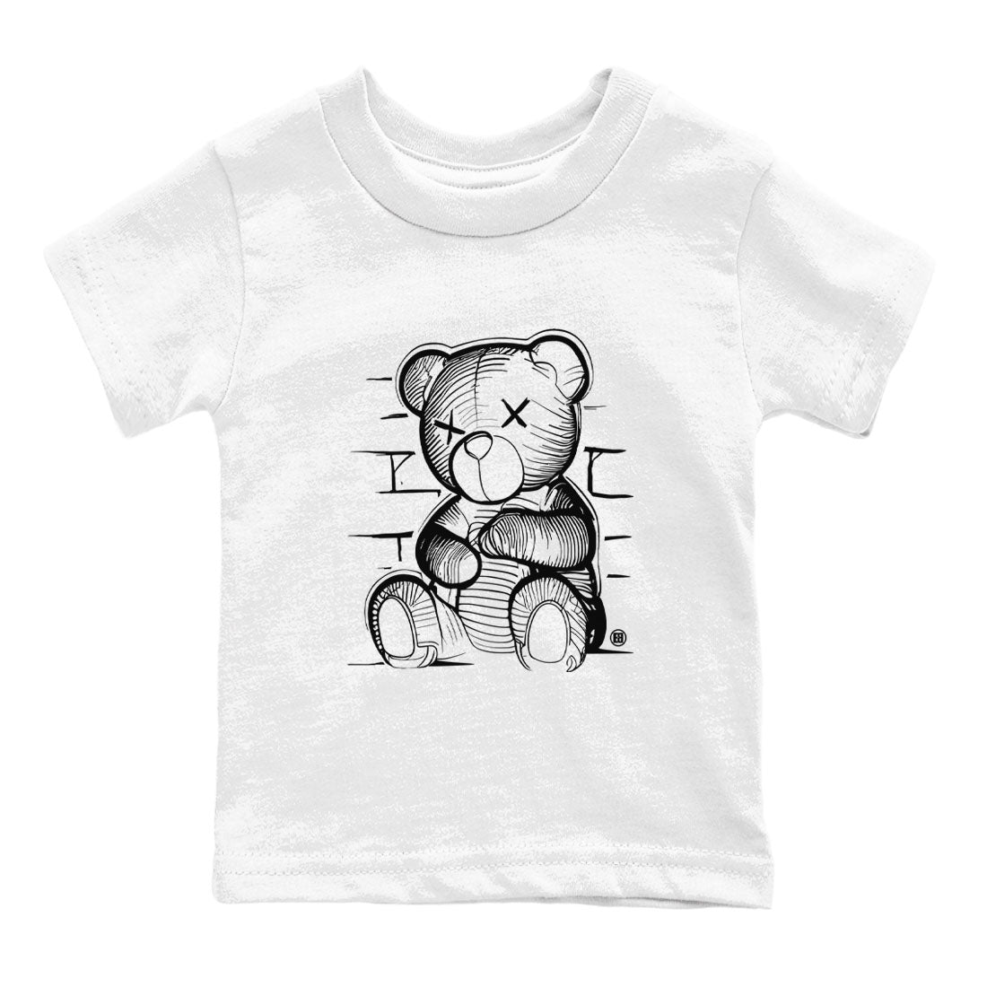 Neon Bear snkmatch Tees Kids - Air Jordan 1 Black White