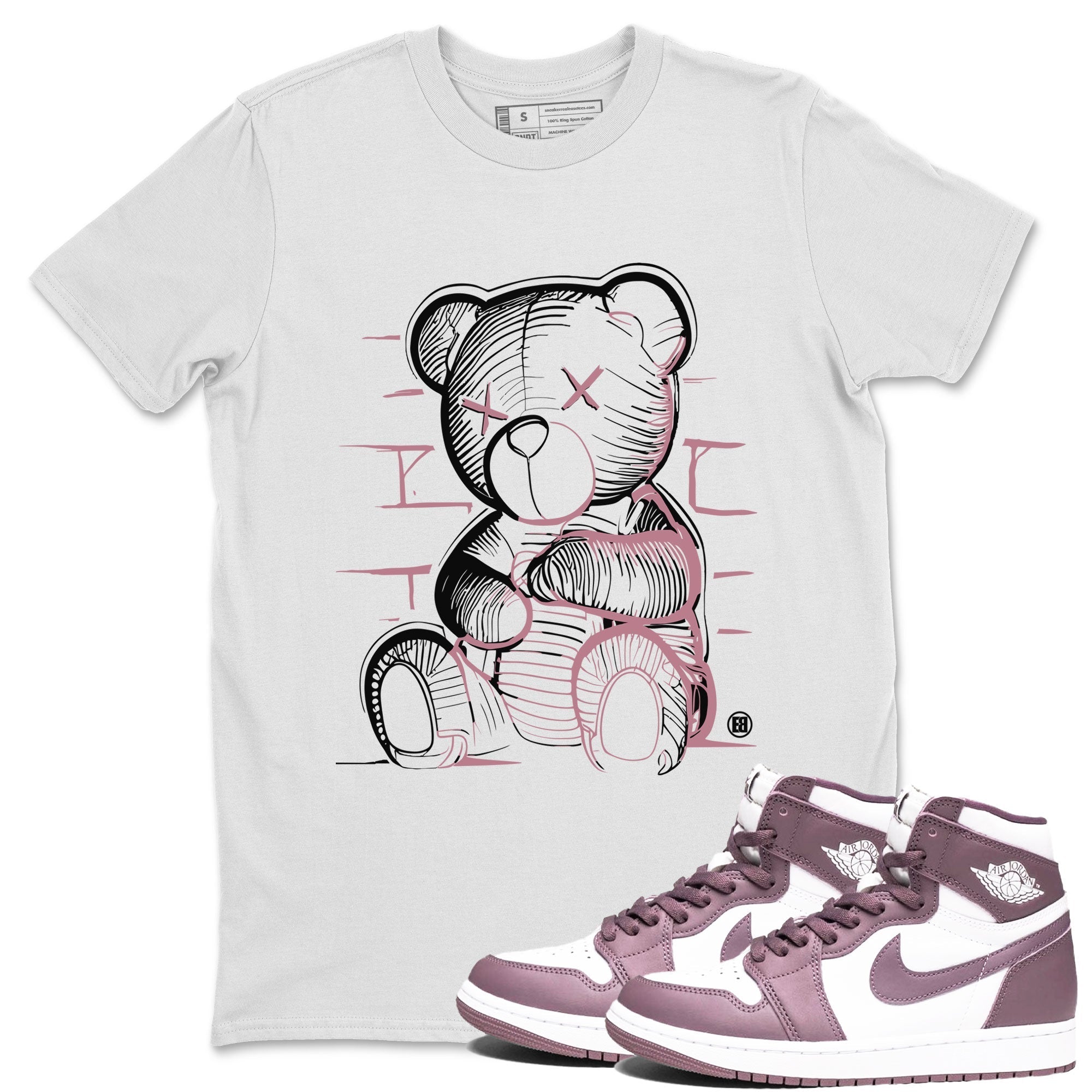 Neon Bear snkmatch Tee - Air Jordan 1 Mauve