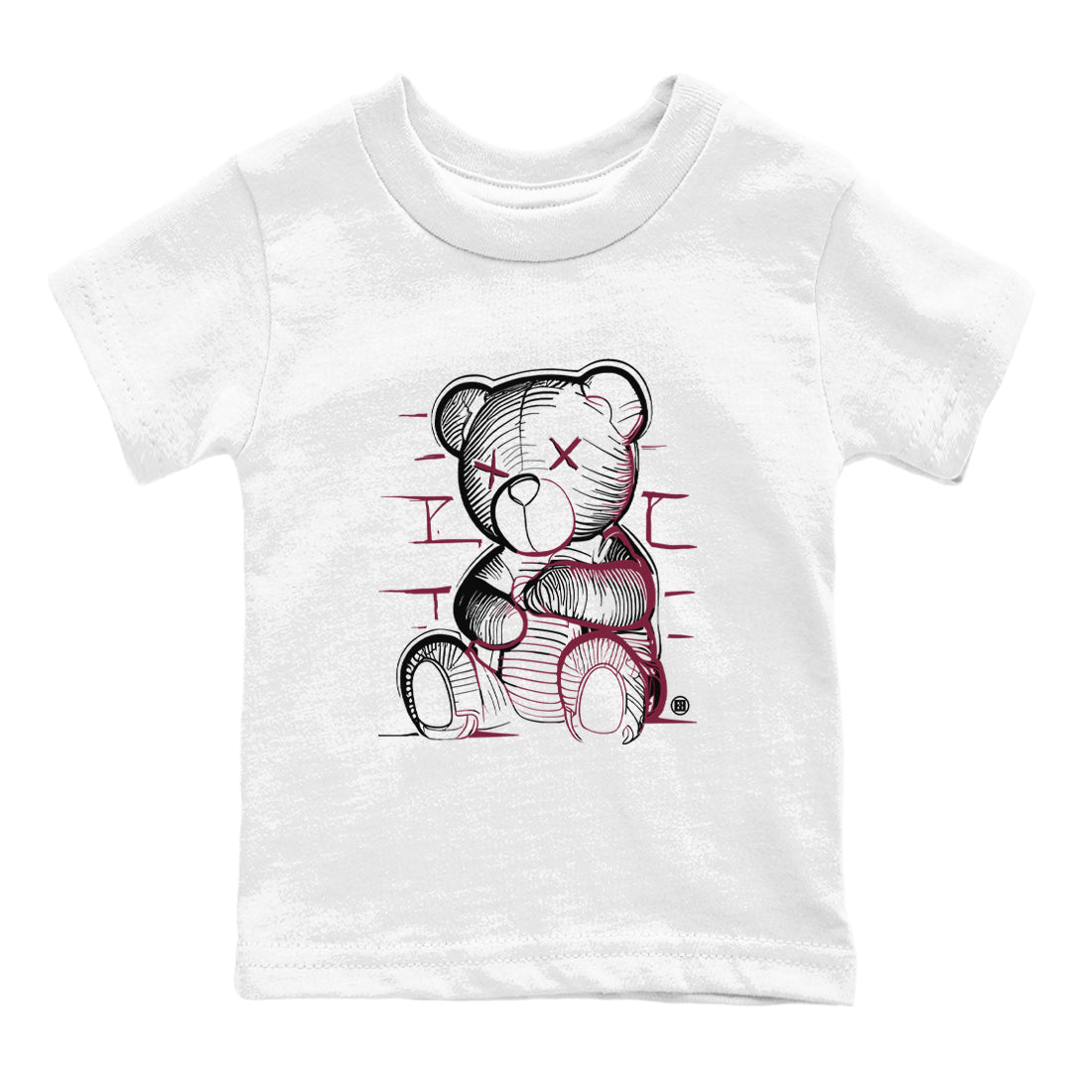 Neon Bear snkmatch Tees Kids - Air Jordan 1 Metallic Burgundy
