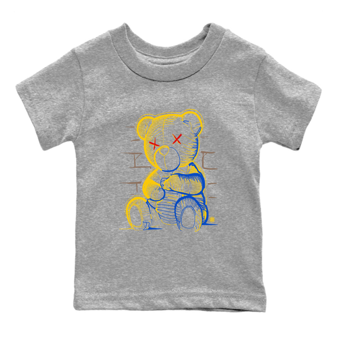 Neon Bear snkmatch Tees Kids - Air Jordan 1 Travis Scott Canary