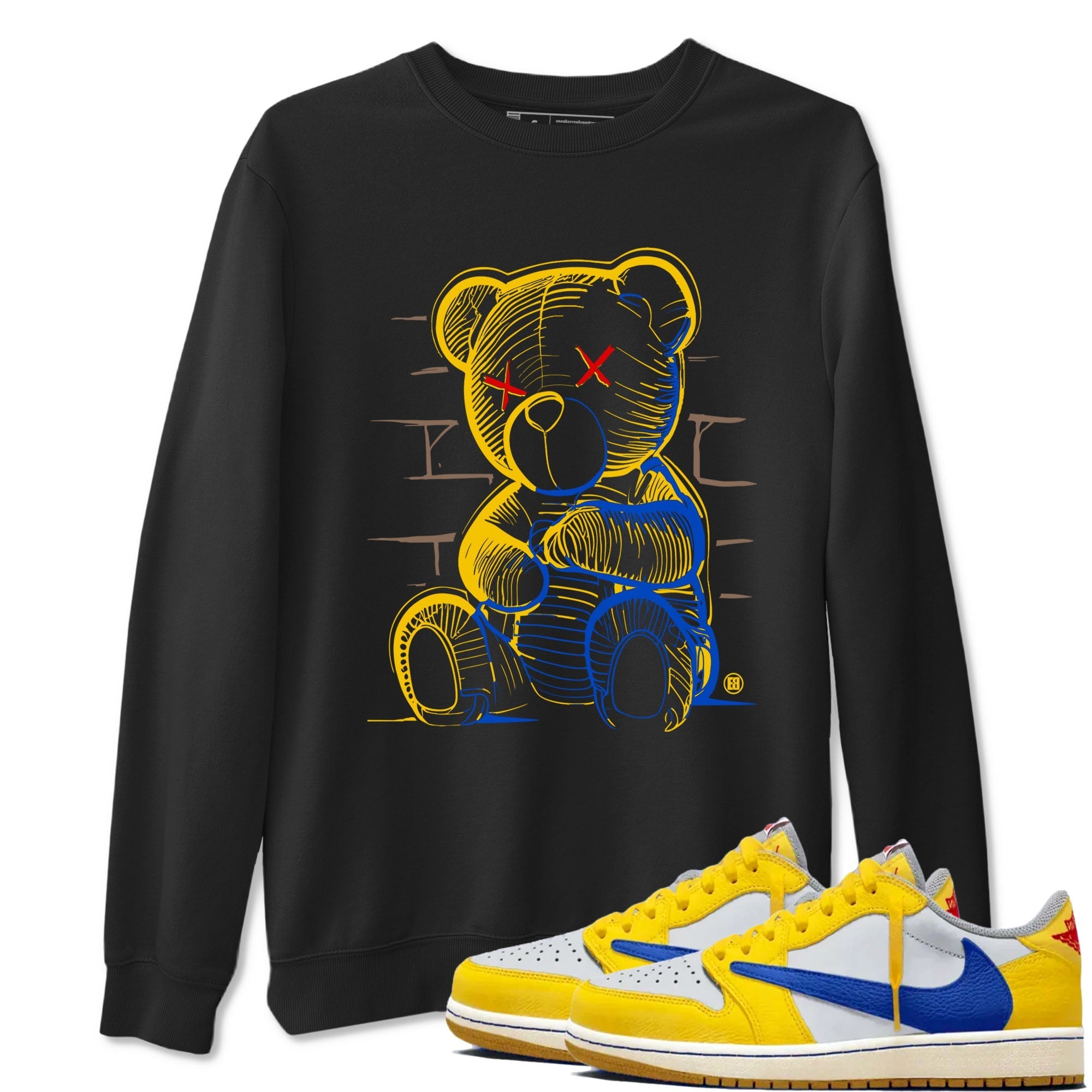 Neon Bear snkmatch Tees - Air Jordan 1 Travis Scott Canary
