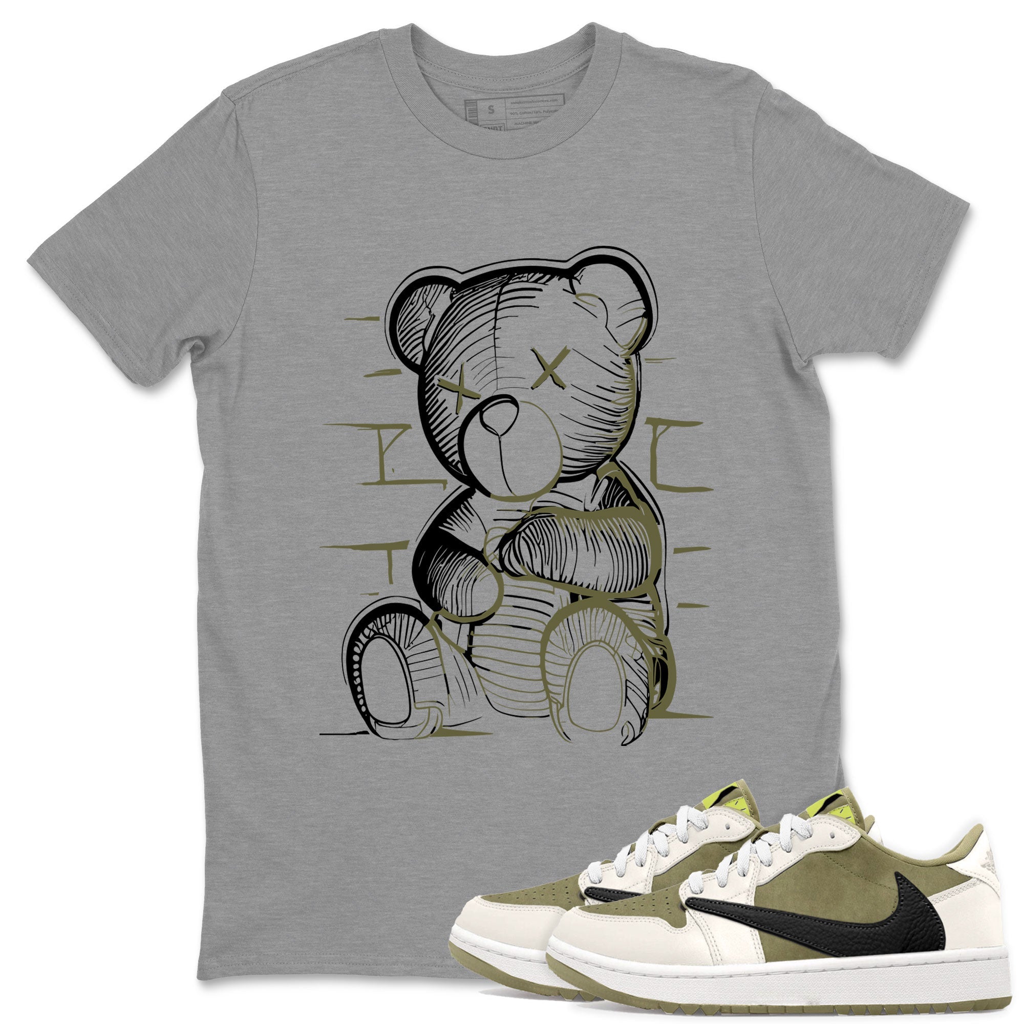 Neon Bear snkmatch Tee - Air Jordan 1 Travis Scott Golf