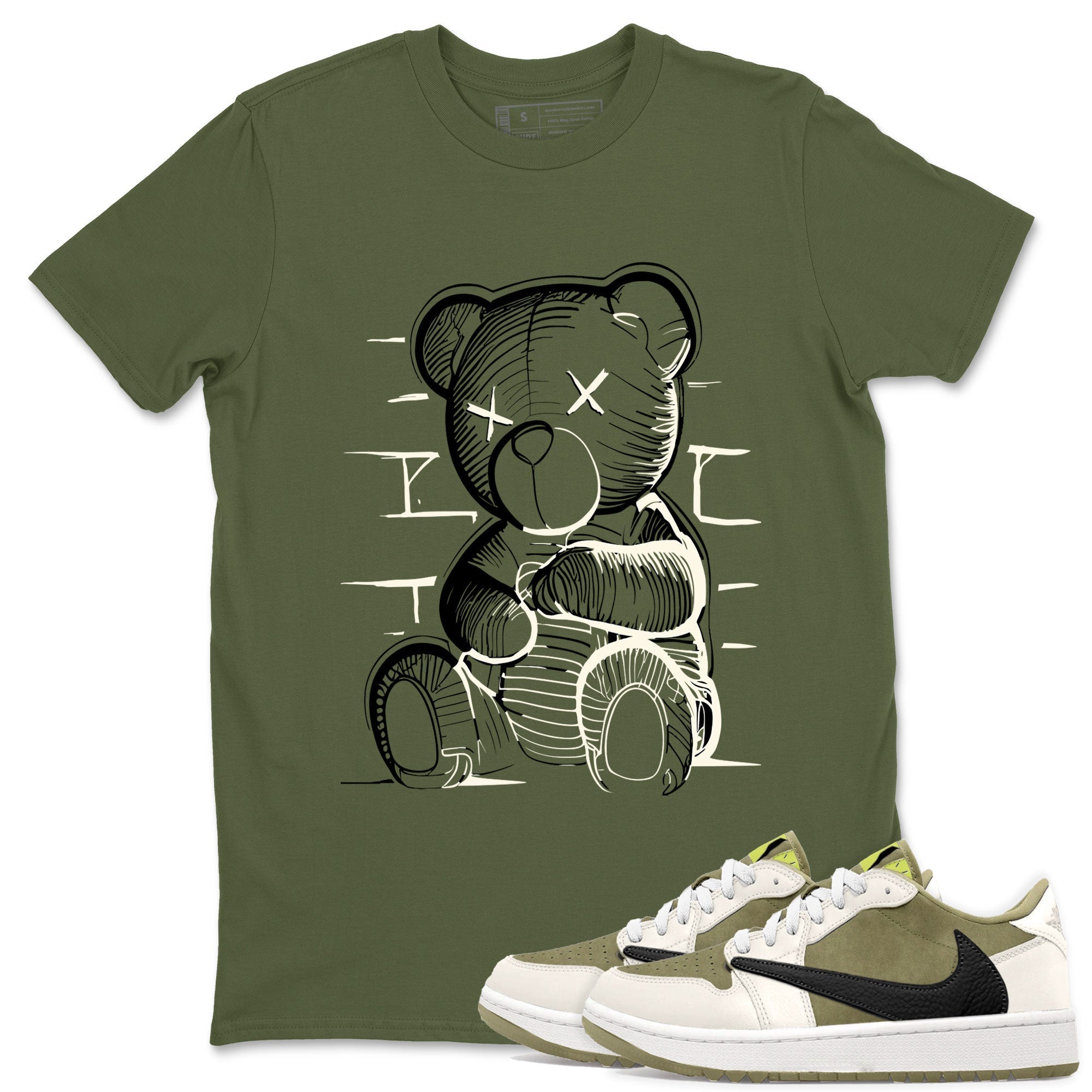Neon Bear snkmatch Tee - Air Jordan 1 Travis Scott Golf