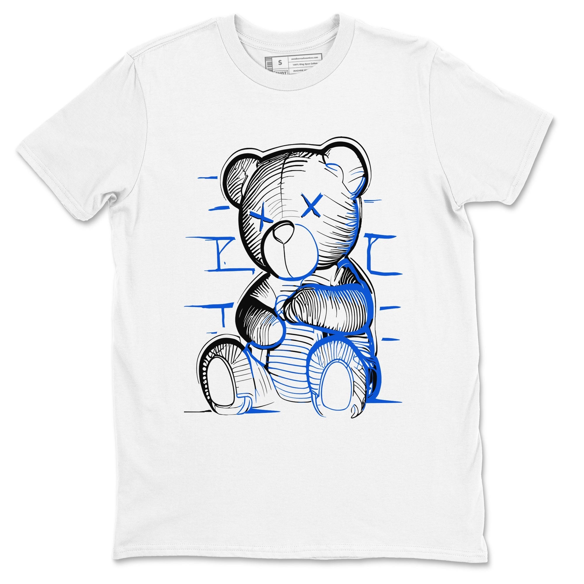 Neon Bear snkmatch Tees - Air Jordan 11 Black and Varsity Royal