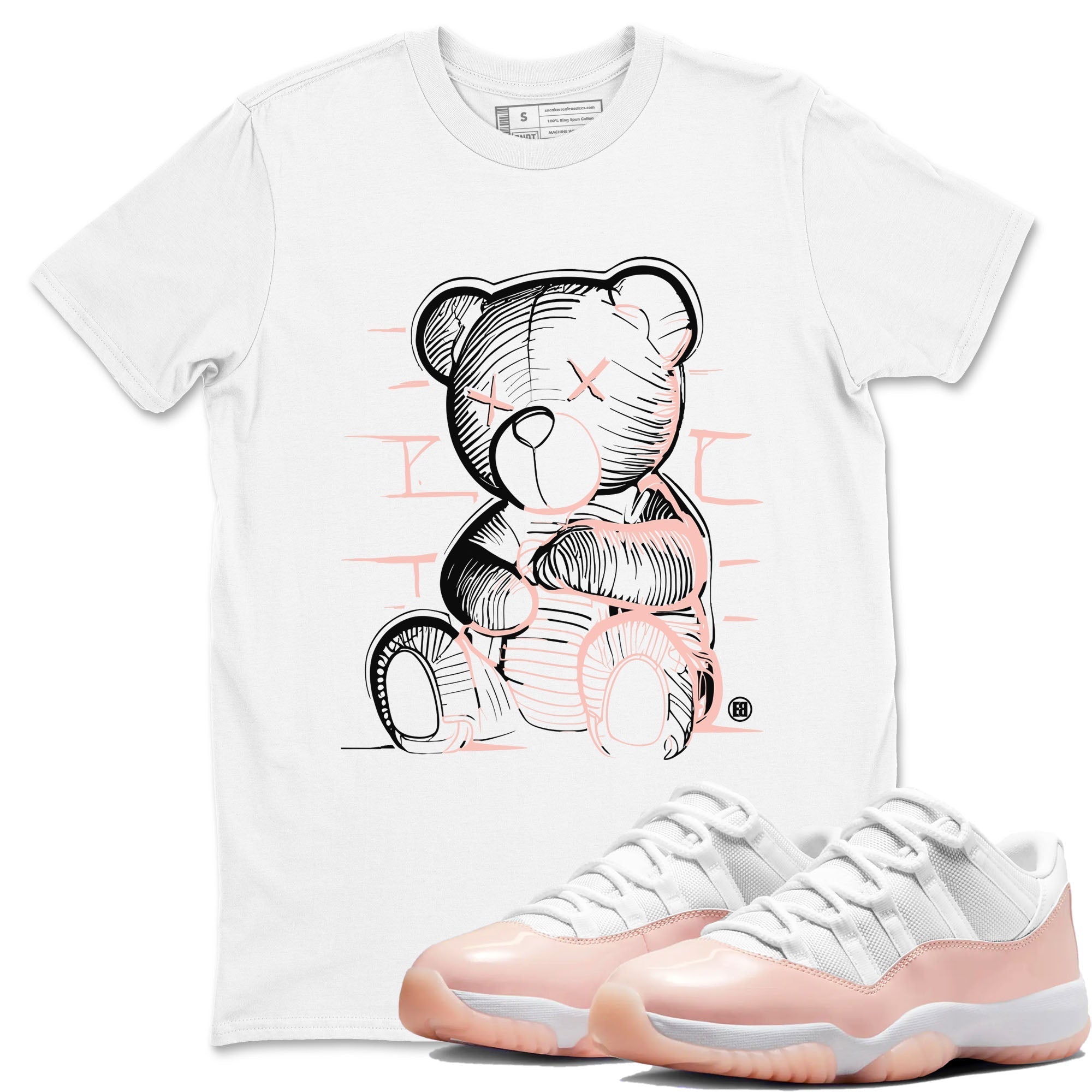 Neon Bear snkmatch Tees - Air Jordan 11 Legend Pink