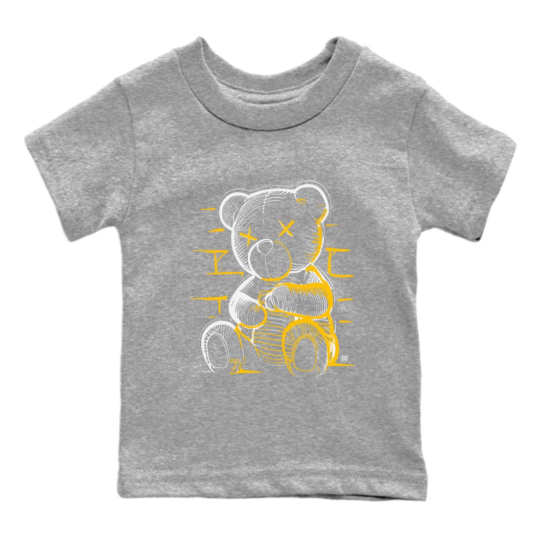 Neon Bear Kids Tops - Air Jordan 11 Yellow Python