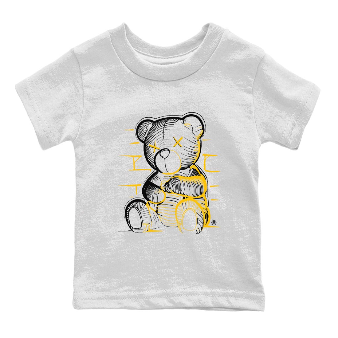 Neon Bear Kids Tops - Air Jordan 11 Yellow Python