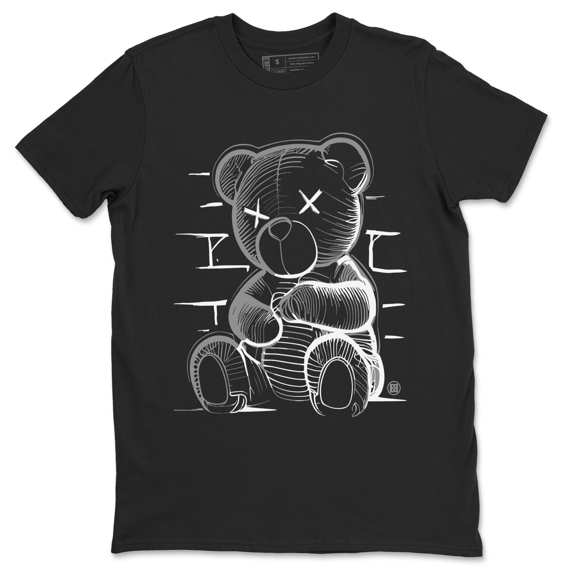 Neon Bear snkmatch Tees - Air Jordan 12 Black Wolf Grey