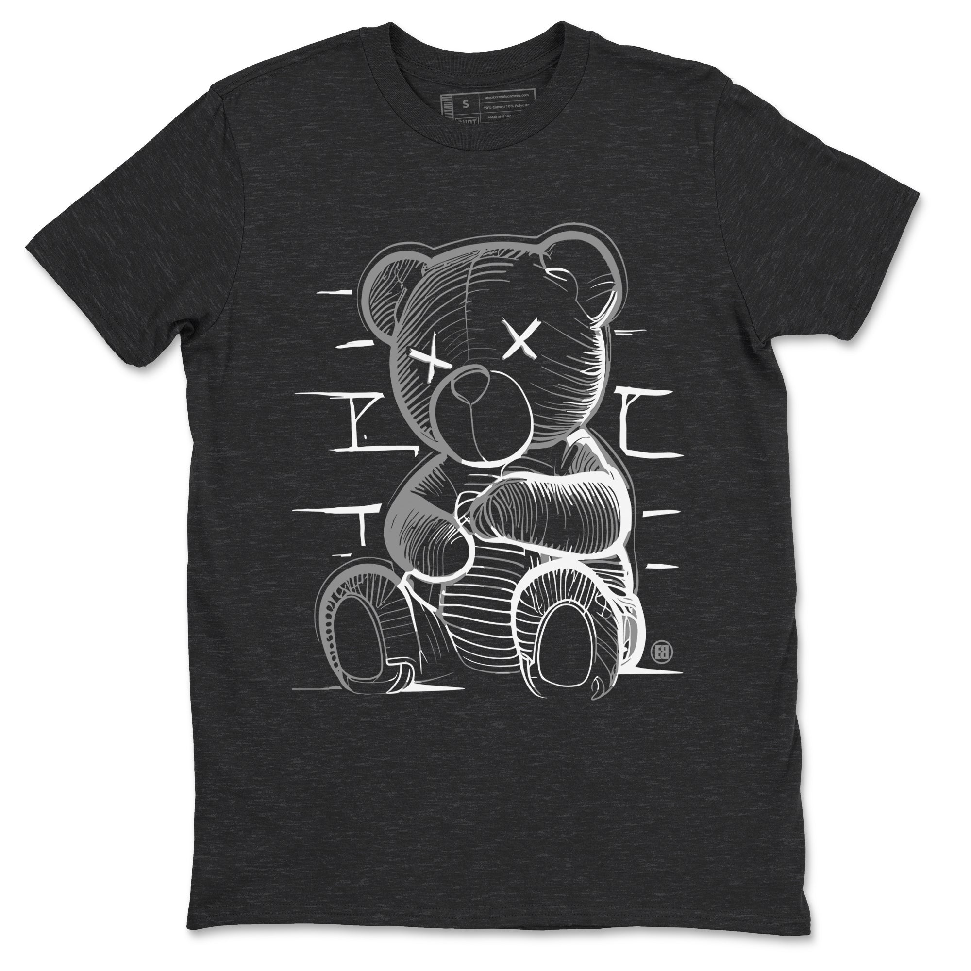 Neon Bear snkmatch Tees - Air Jordan 12 Black Wolf Grey