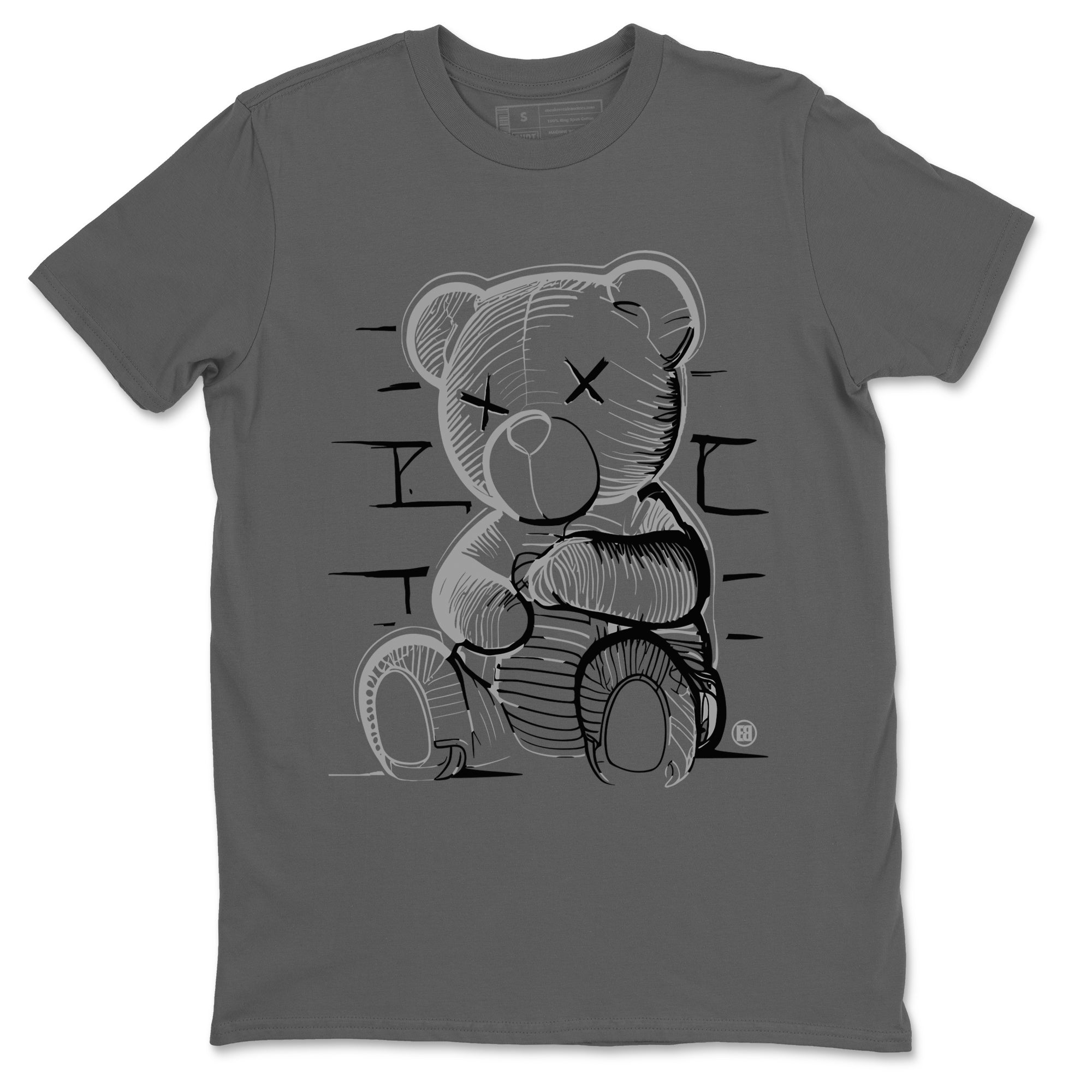 Neon Bear snkmatch Tees - Air Jordan 12 Black Wolf Grey