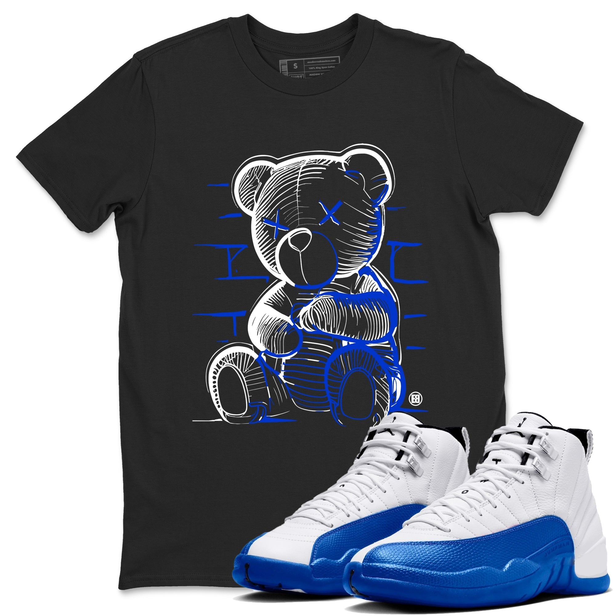 Neon Bear snkmatch Tees - Air Jordan 12 Blueberry