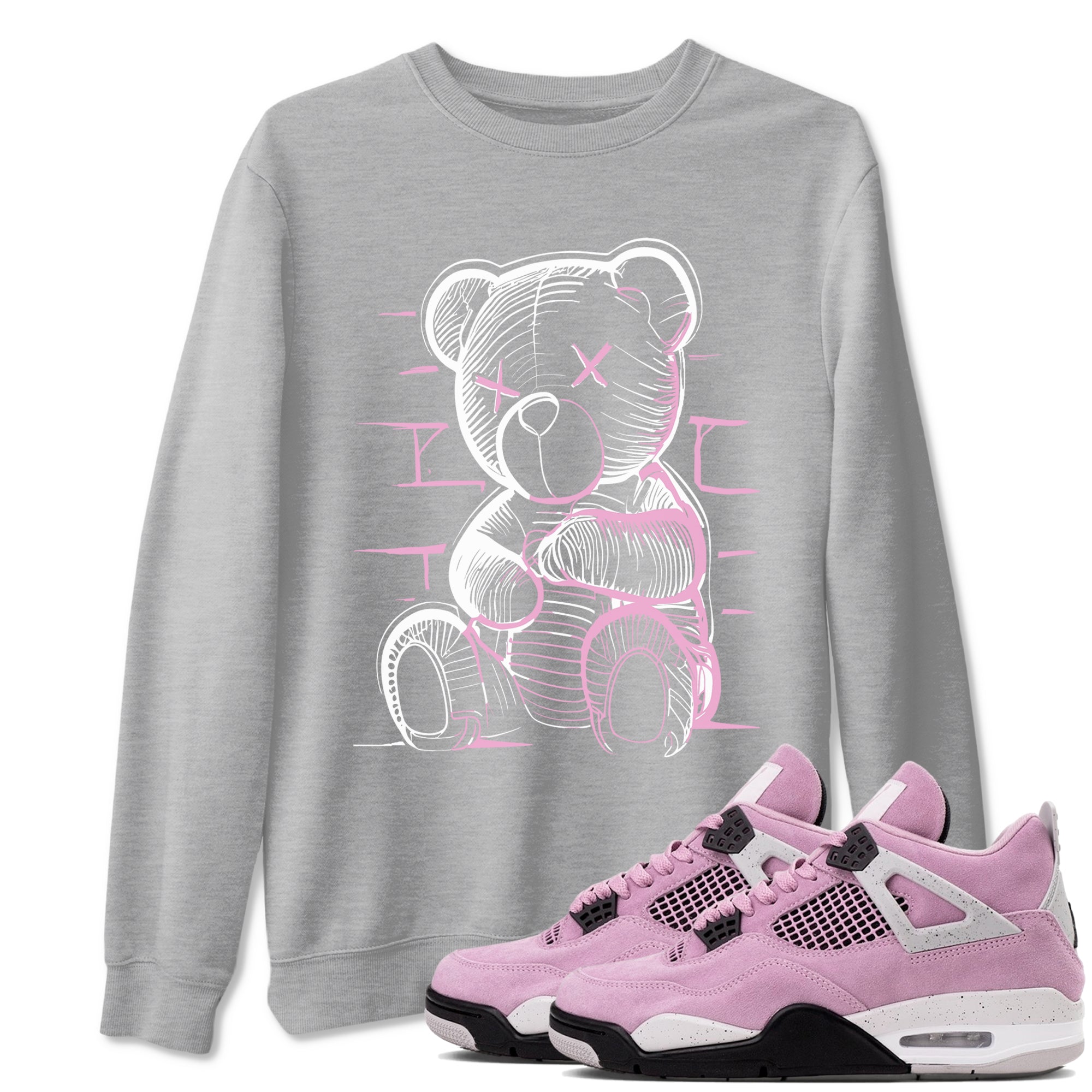 Neon Bear snkmatch Tees - Air Jordan 4 Orchid