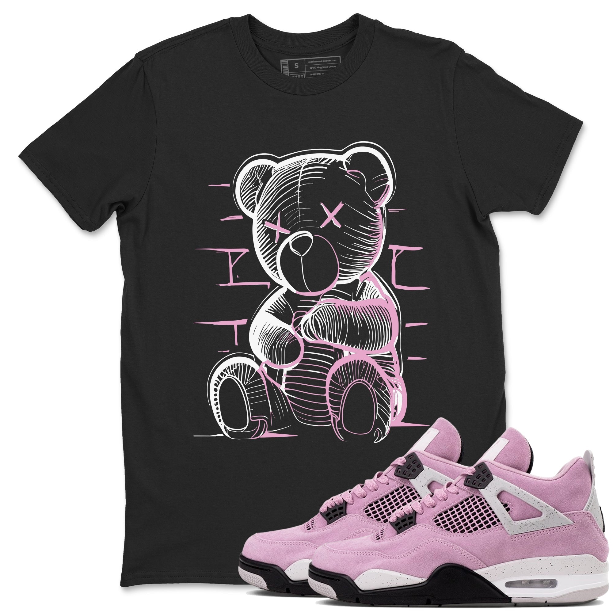 Neon Bear snkmatch Tees - Air Jordan 4 Orchid