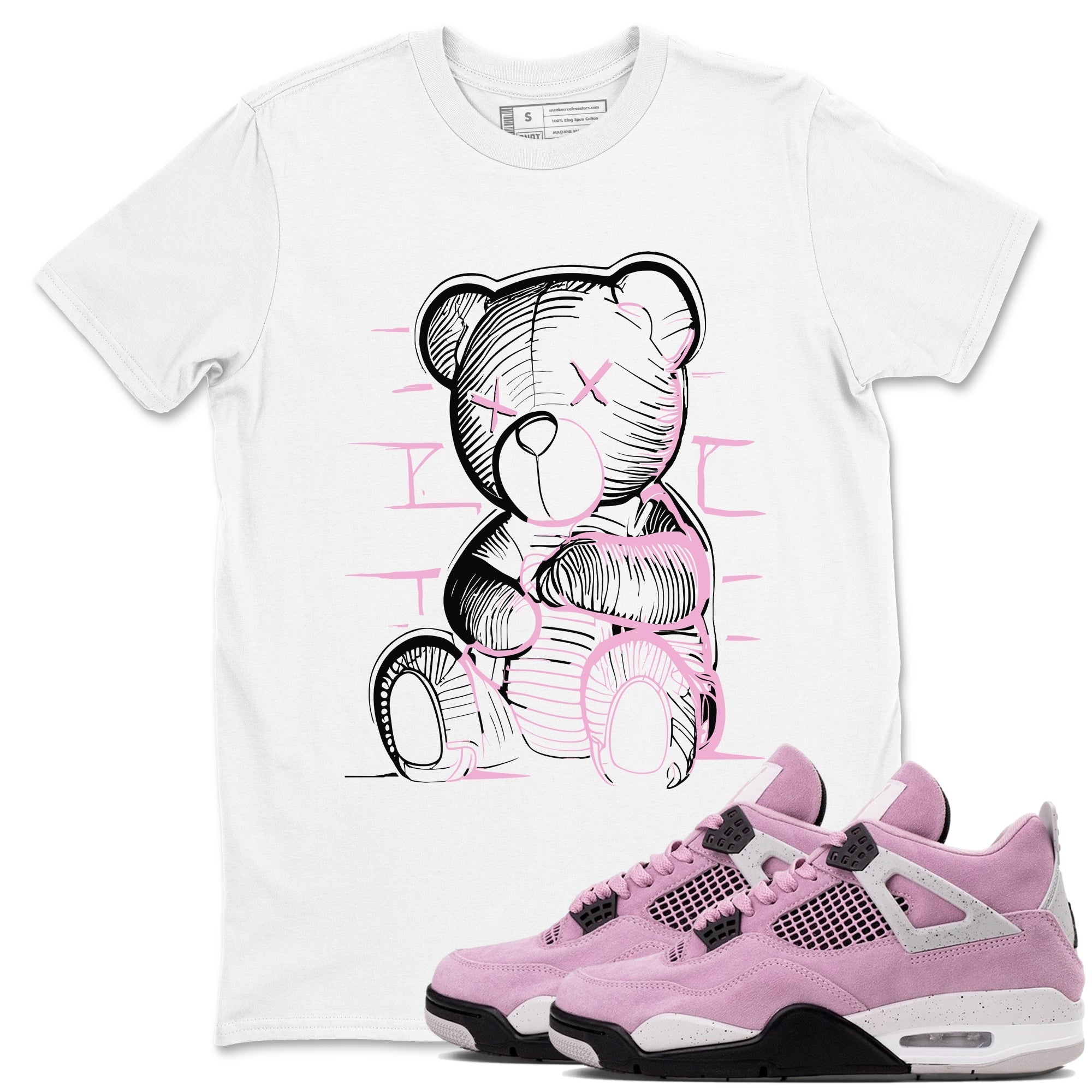 Neon Bear snkmatch Tees - Air Jordan 4 Orchid