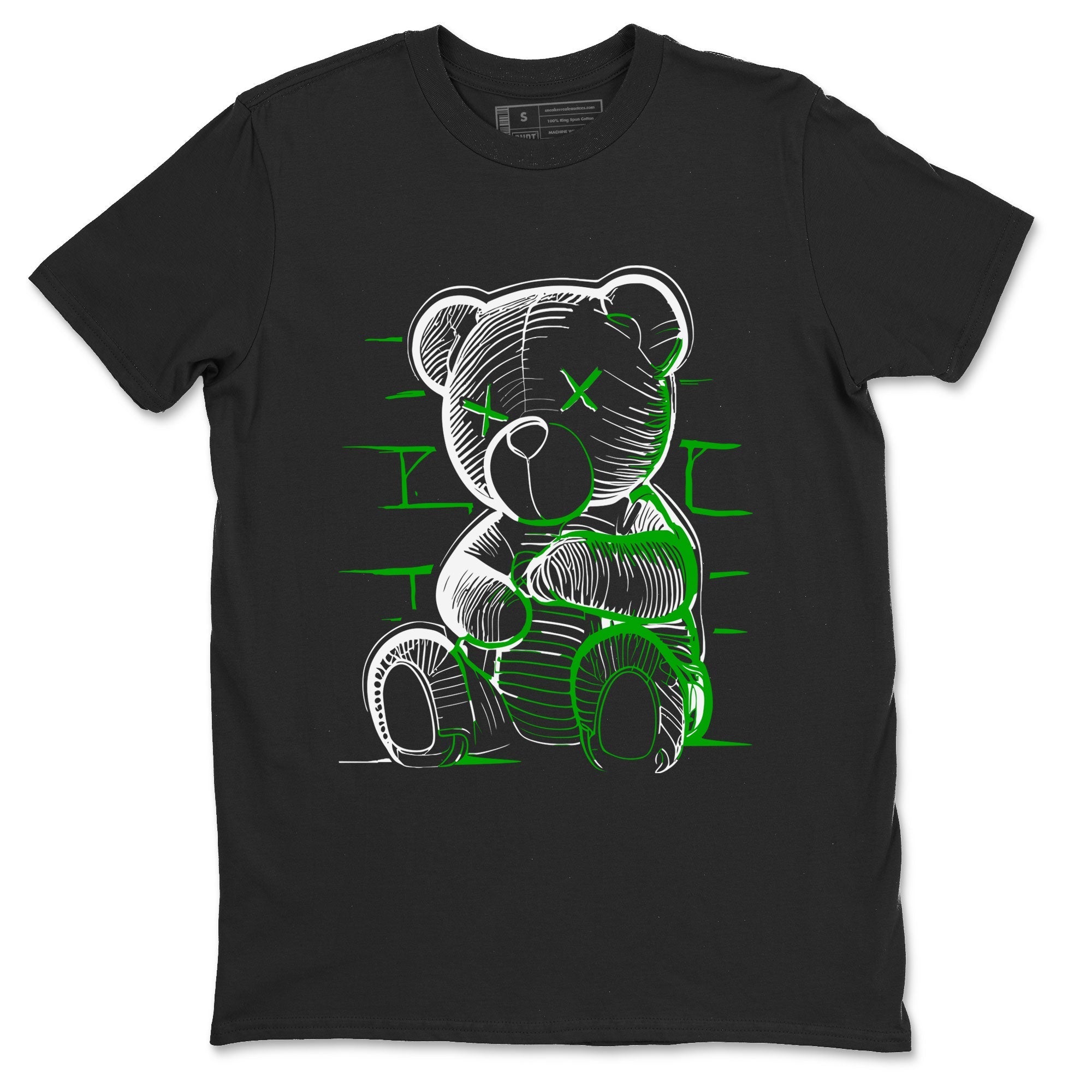 Neon Bear snkmatch Tee - Air Jordan 5 Lucky Green
