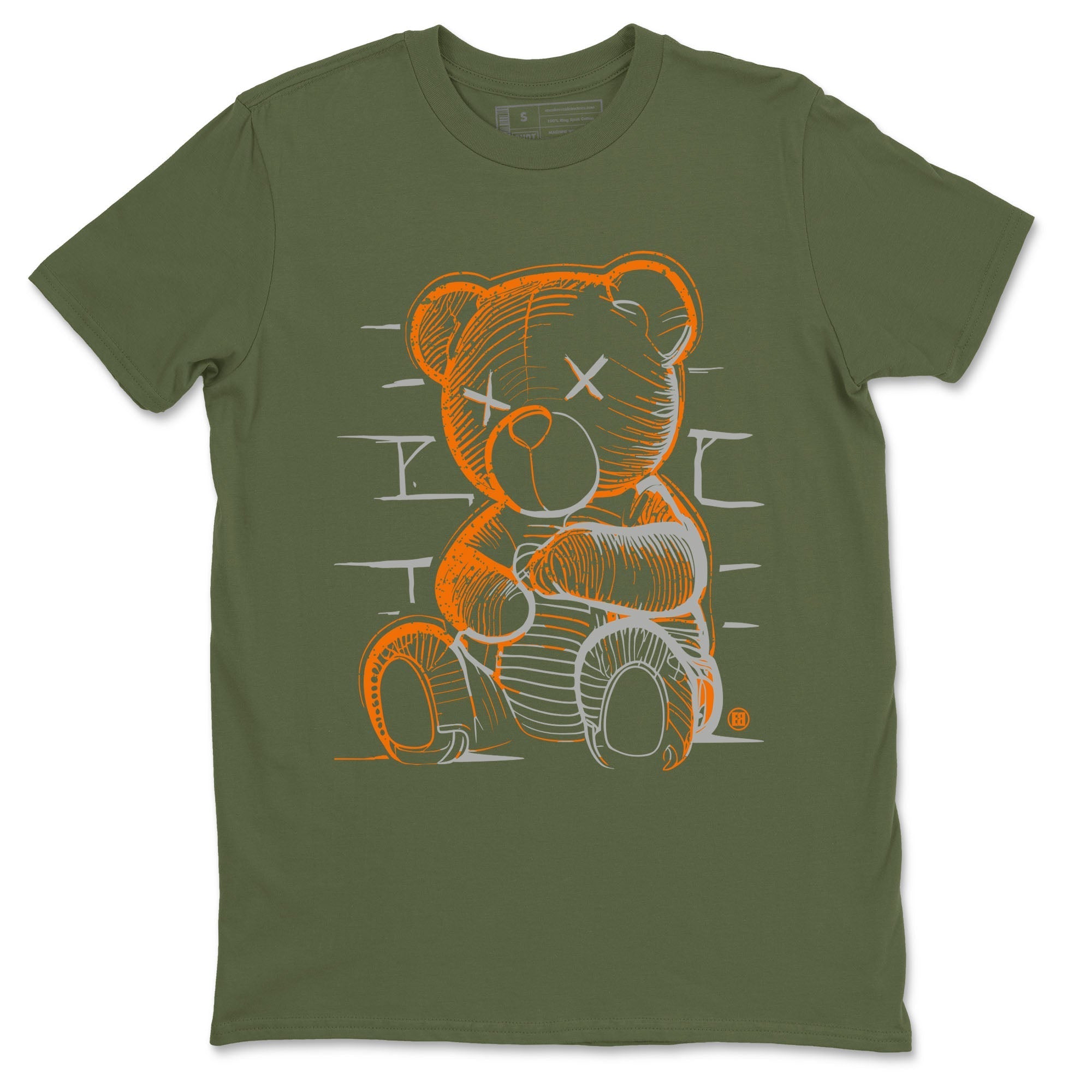 Neon Bear snkmatch Tees - Air Jordan 5 Olive