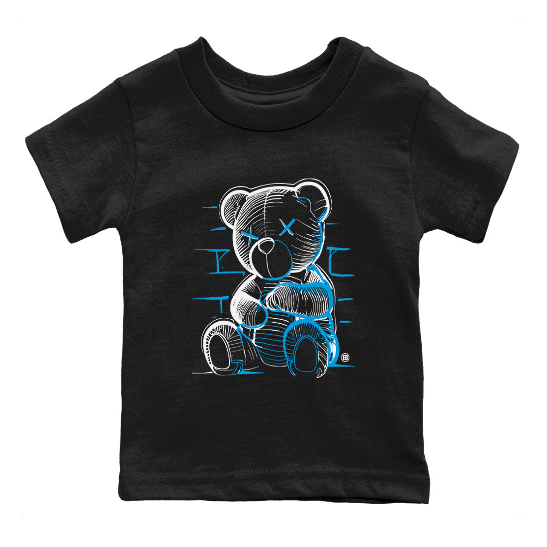 Neon Bear snkmatch Tees Kids - Air Jordan 9 Powder Blue