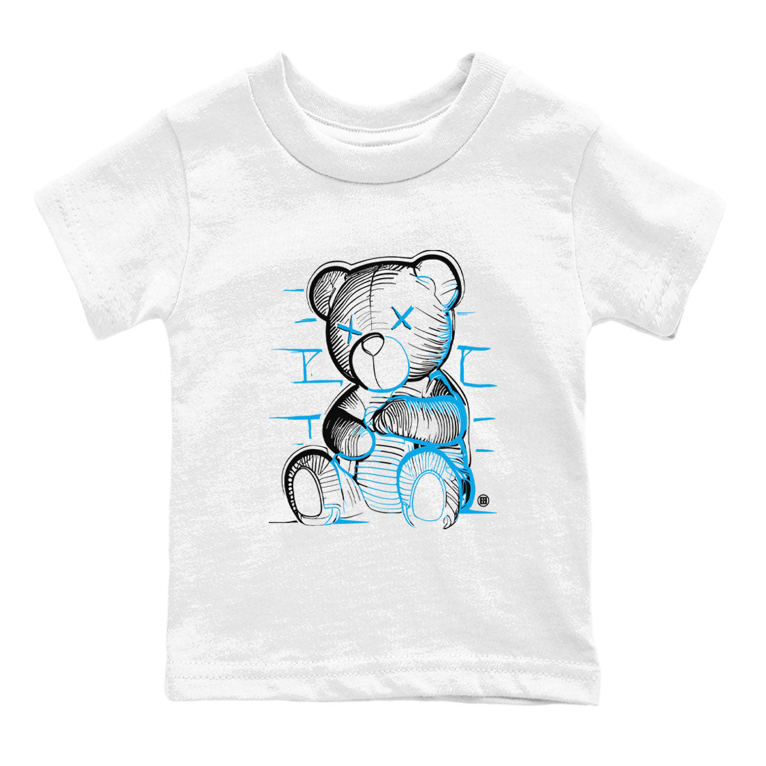Neon Bear snkmatch Tees Kids - Air Jordan 9 Powder Blue