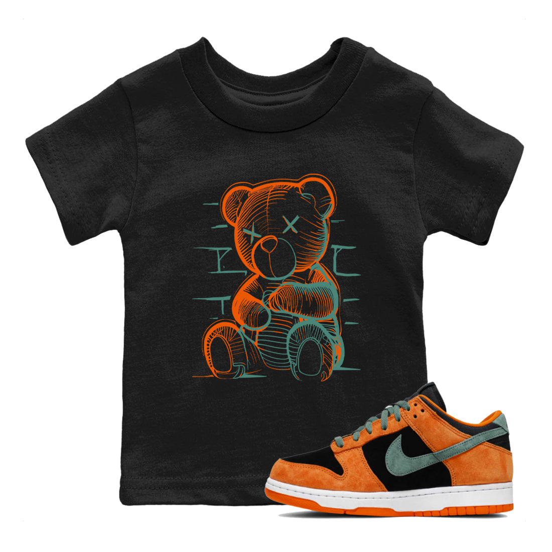 Neon Bear snkmatch Tees Kids - Dunk Ceramic