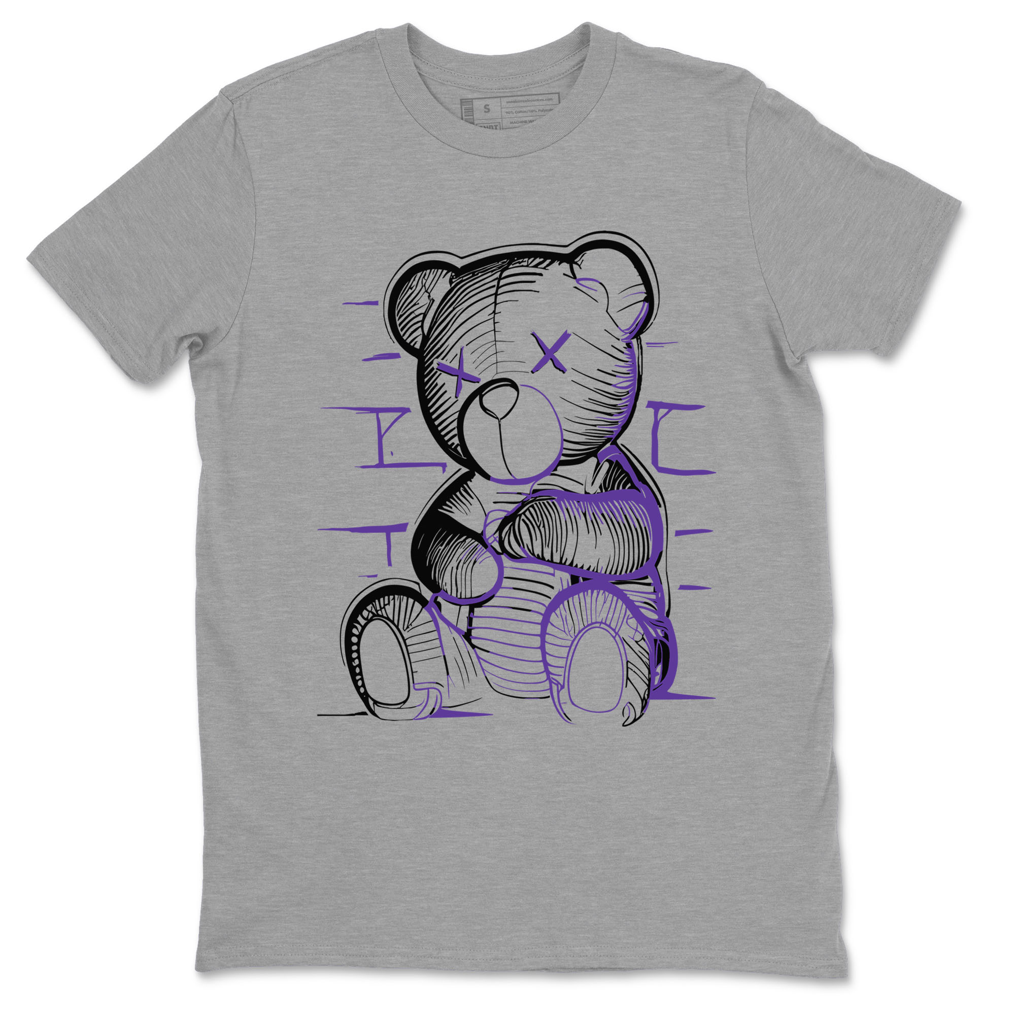 Neon Bear snkmatch Tees - Dunk Low Court Purple
