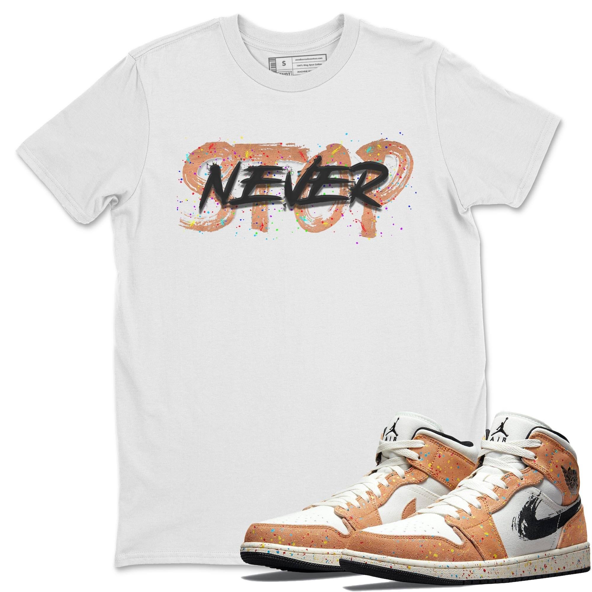 Never Stop Unisex Tops - Air Jordan 1 Brushstroke