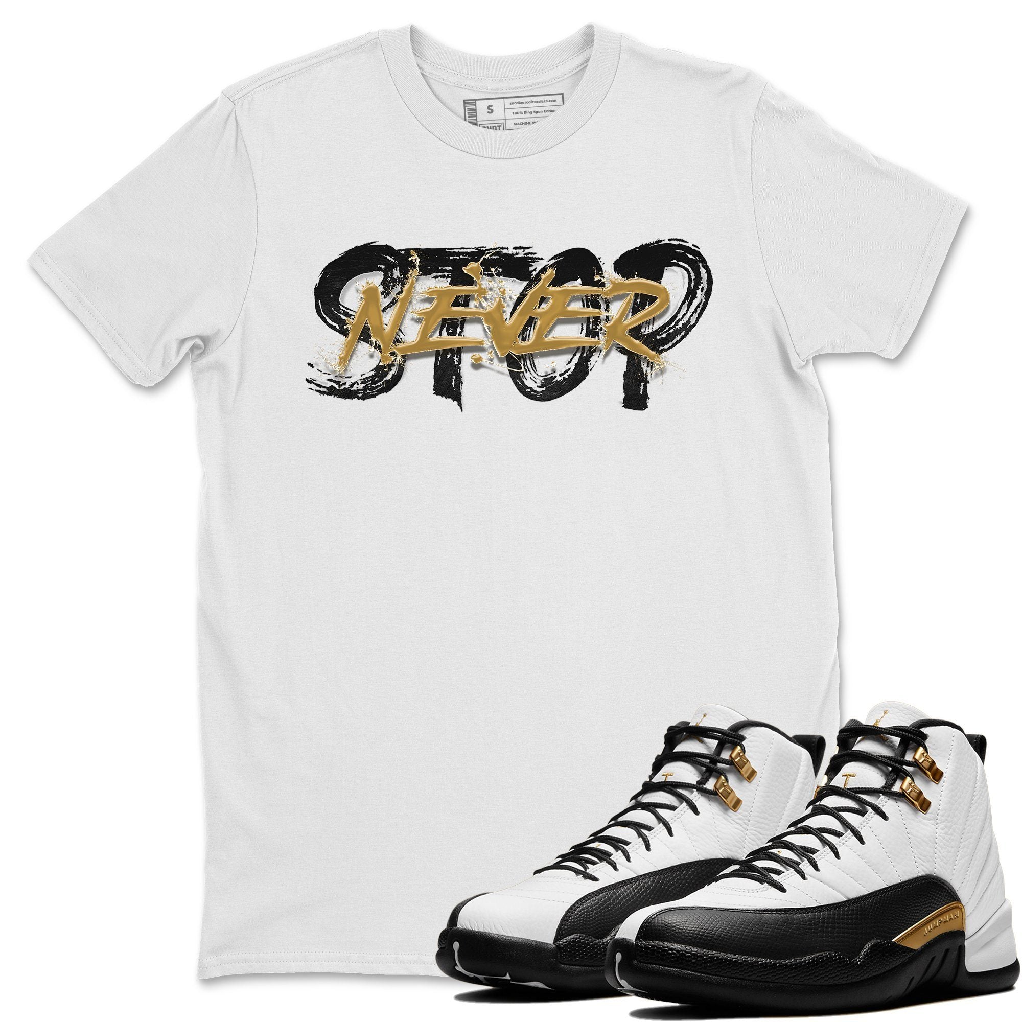 Never Stop Unisex Tops - Air Jordan 12 Royalty