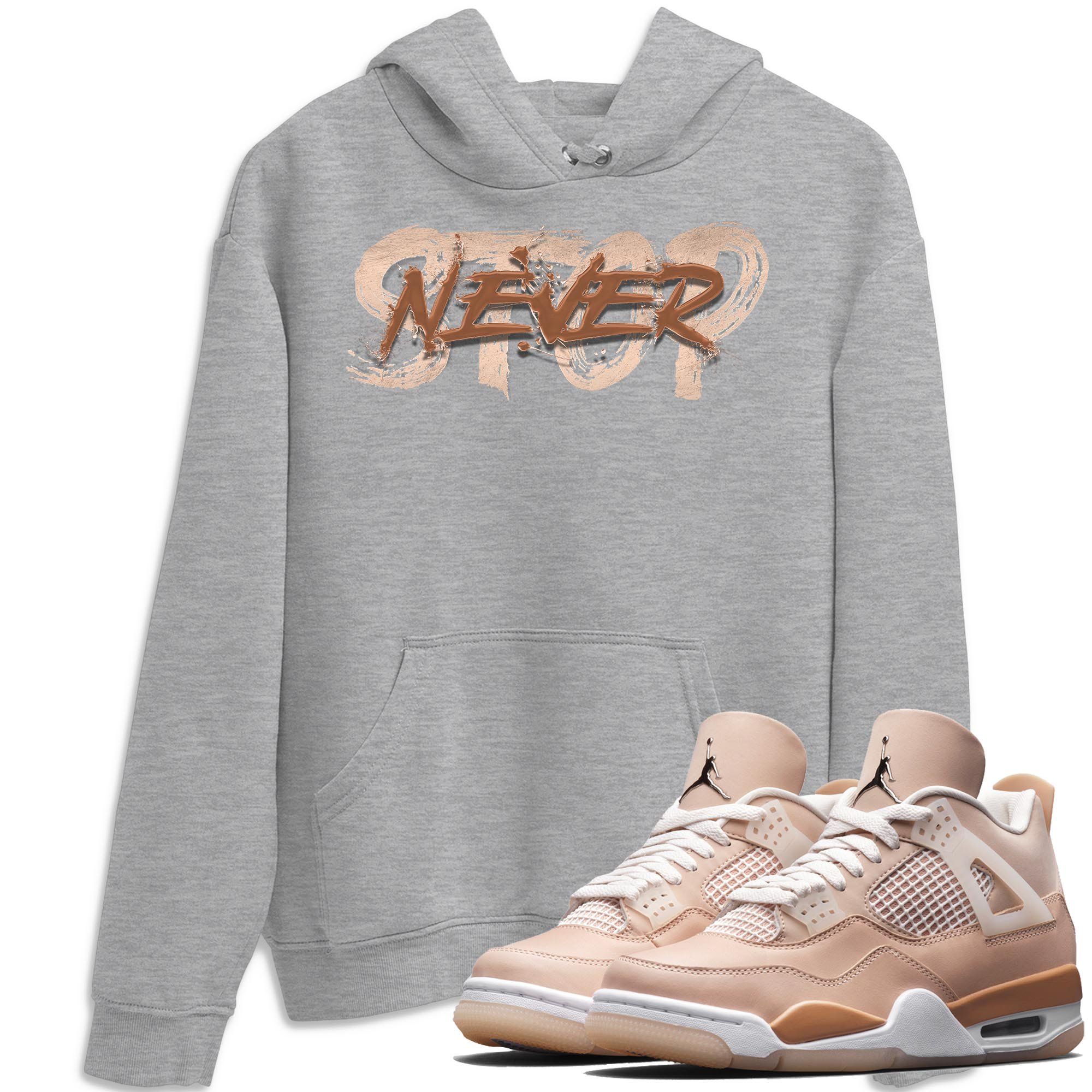 Never Stop Unisex Tops - Air Jordan 4 Shimmer