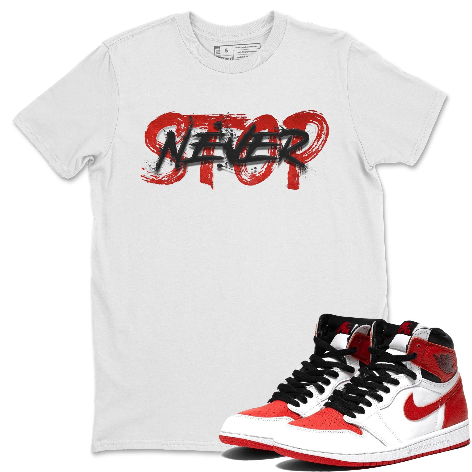 Never Stop Unisex Tops - Air Jordan 1 Heritage