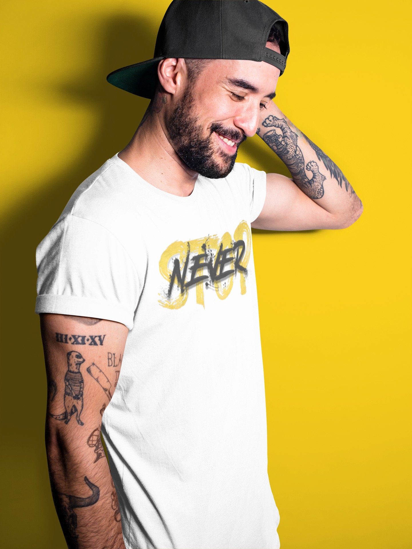 Never Stop Unisex Tops - Dunk Championship Goldenrod