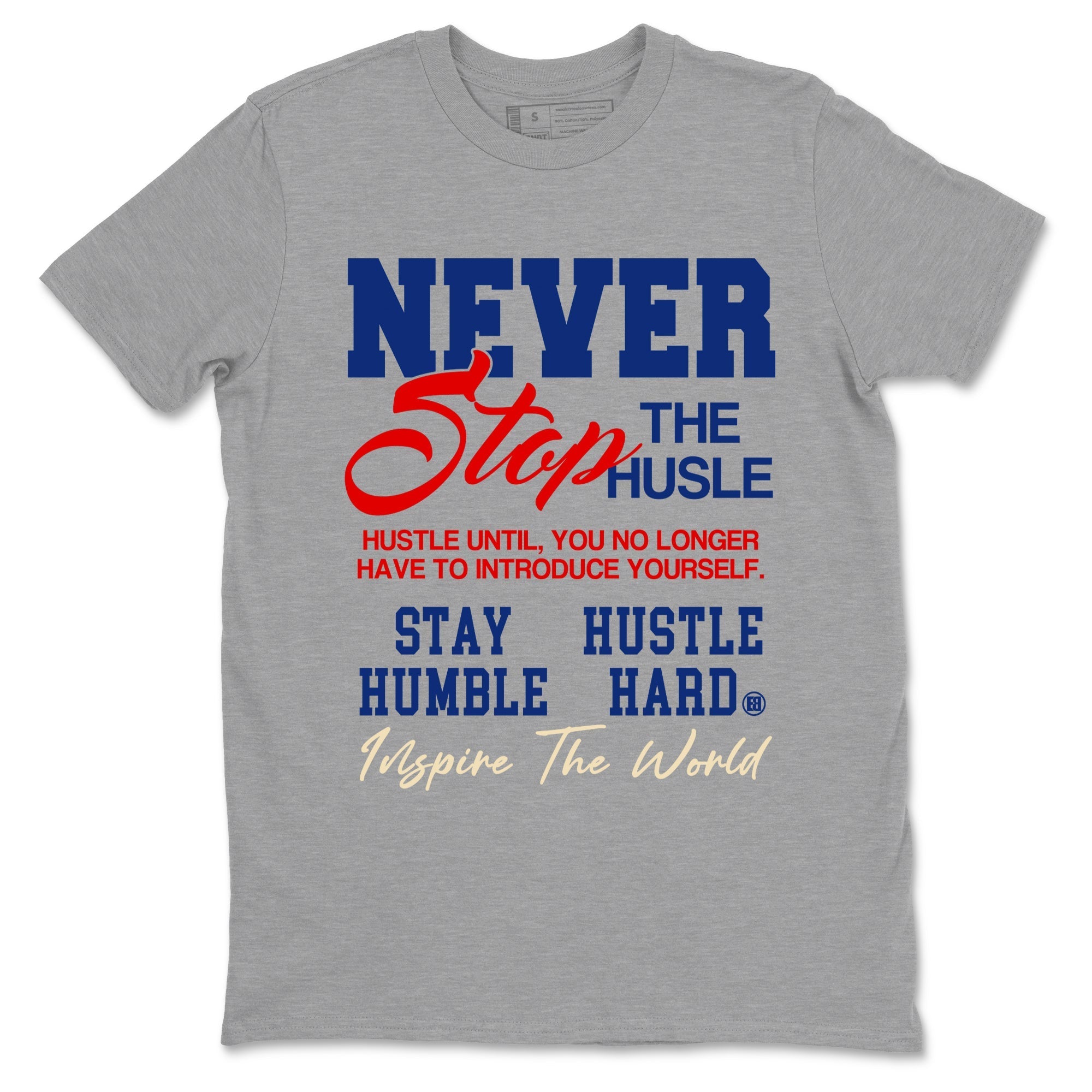 Never Stop The Hustle snkmatch Tees - Air Jordan 1 Rare Air